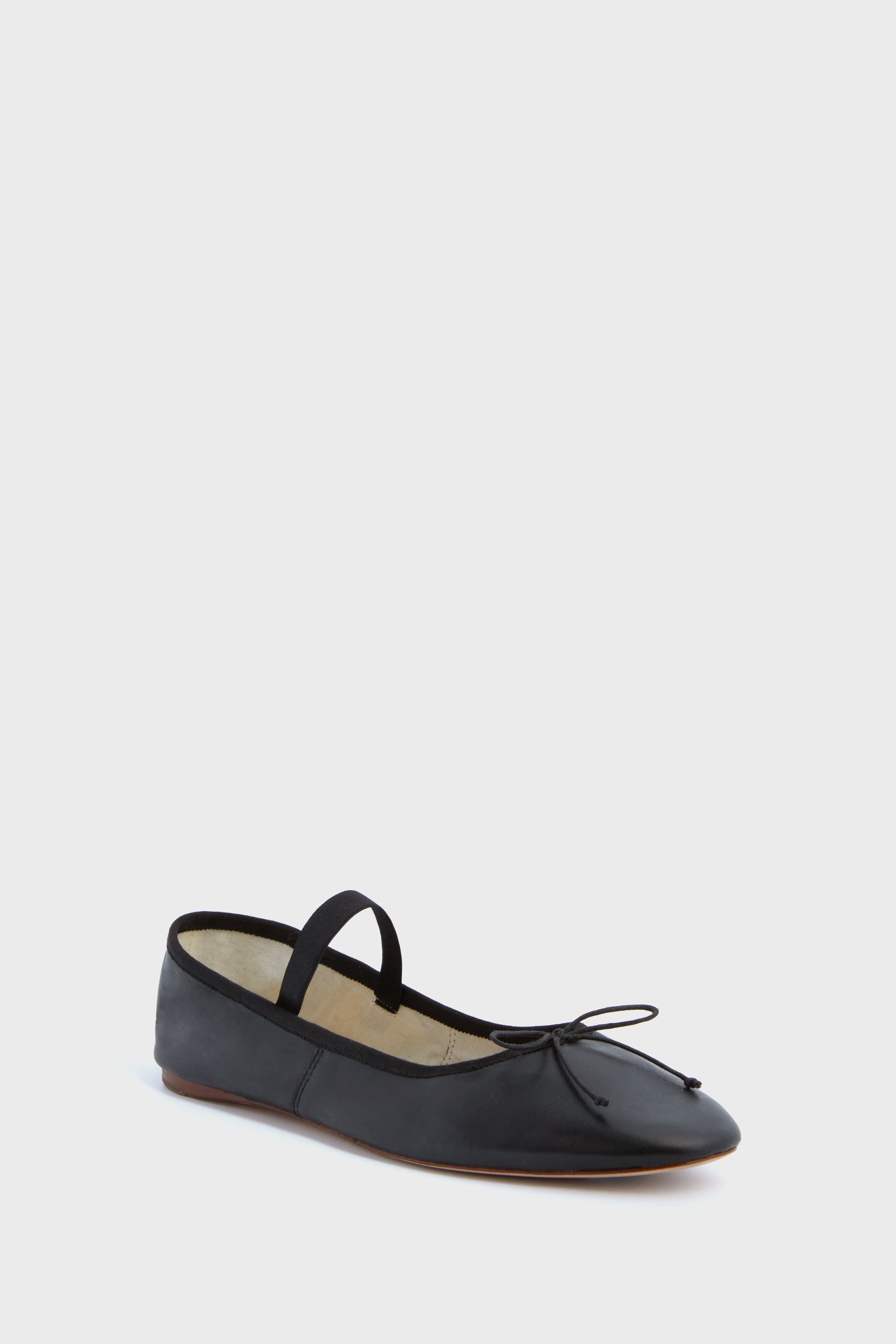 Black Leonie Soft Ballet Flats-Get Girly