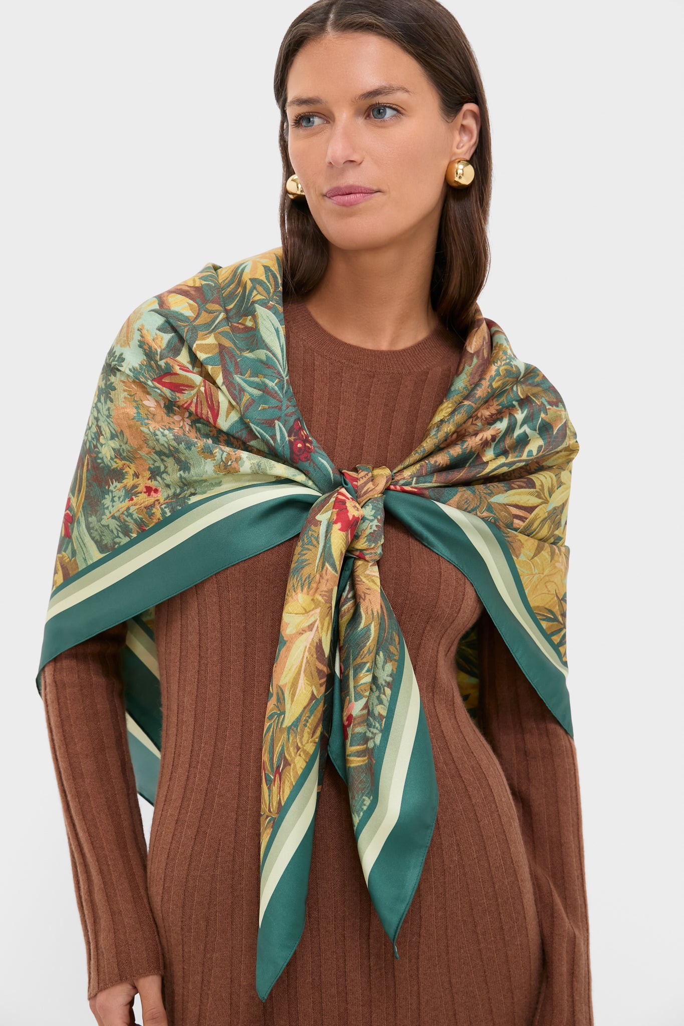 Forest Toile Large Scarf-Get Girly