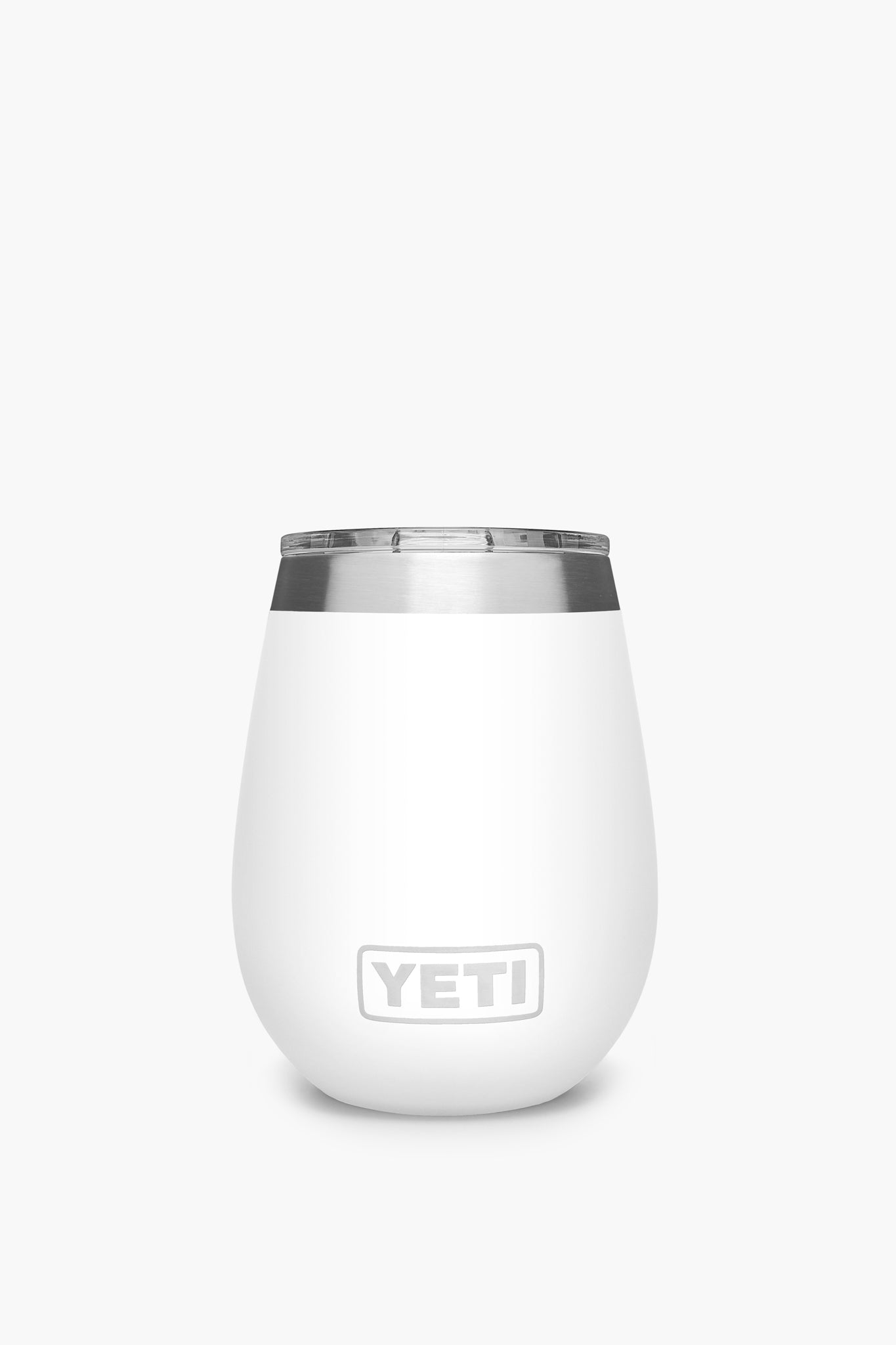 White Rambler 10oz Wine Tumbler With Magslider Lid-Get Girly