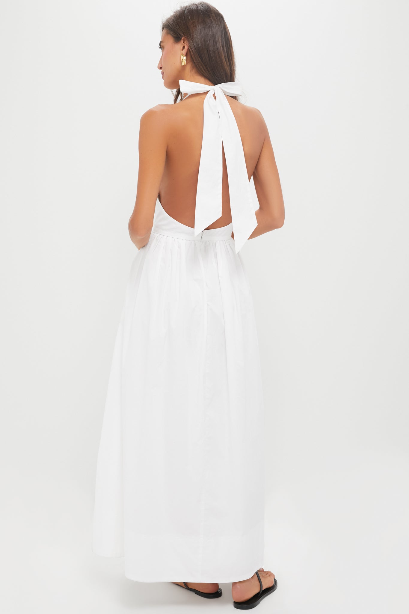 White Halter Marcie Dress-Get Girly