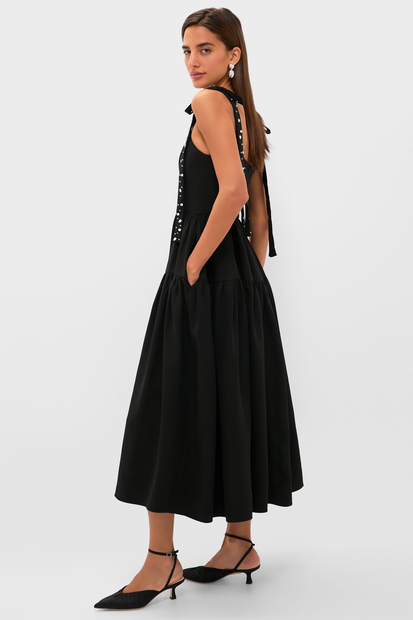 Black Embellished Agnes Maxi Dress-Get Girly