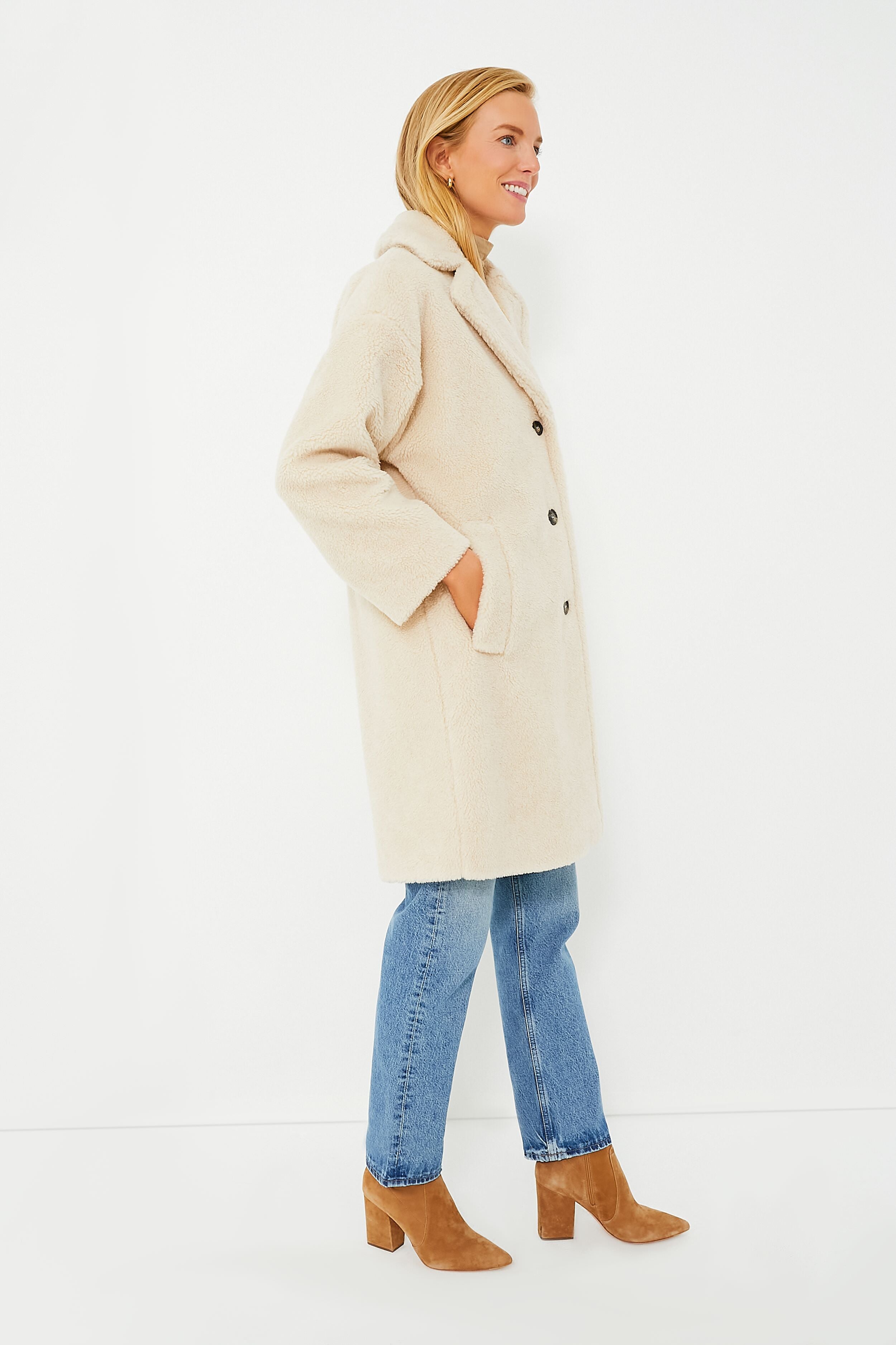 Beige Veber Coat-Get Girly