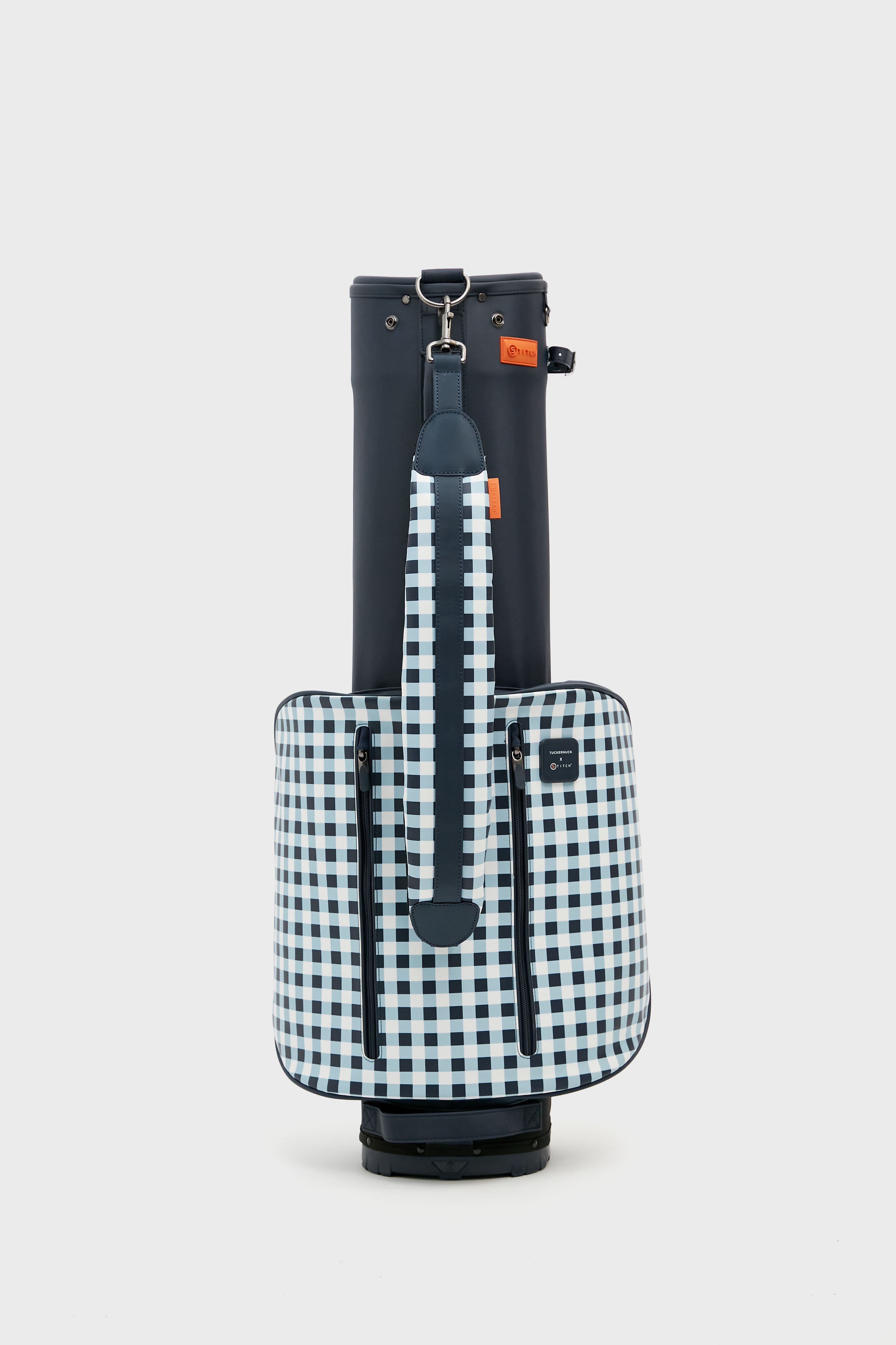 Navy Gingham MIY SL1 Golf Bag-Get Girly