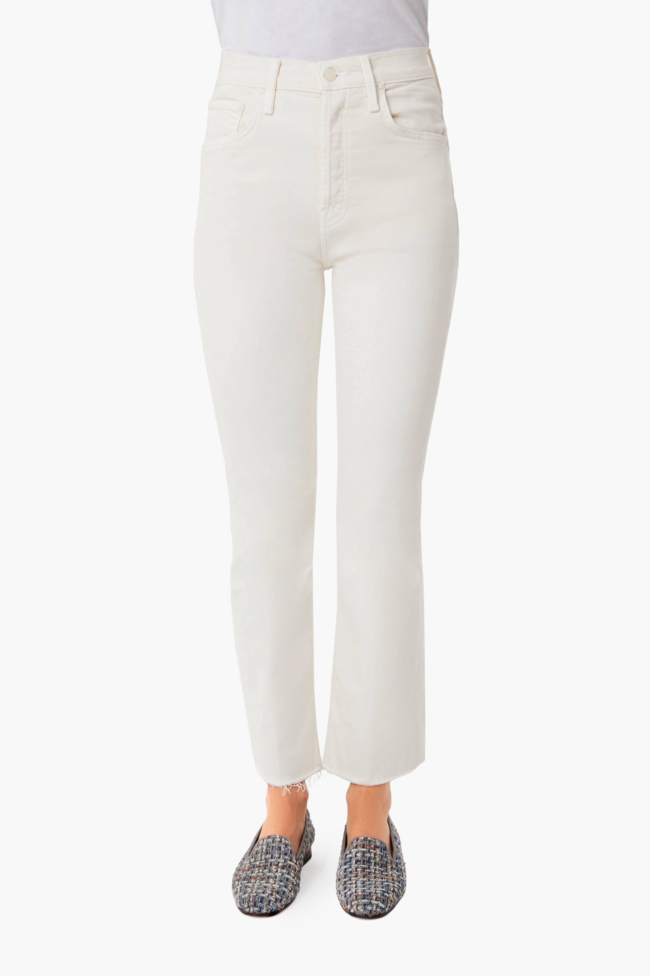 Antique White The Tripper Ankle Fray-Get Girly