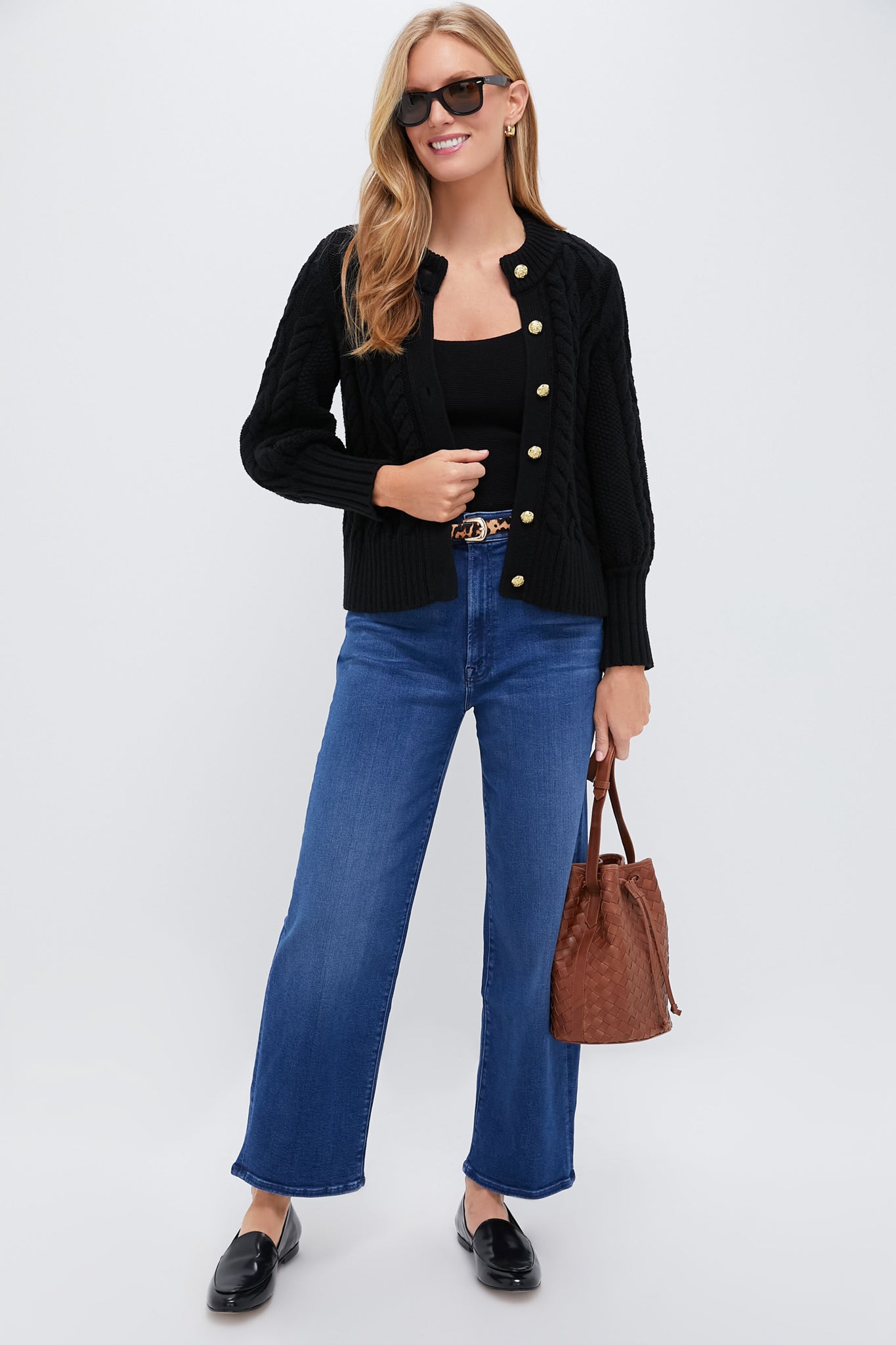 Black Cotton Colette Cardigan-Get Girly