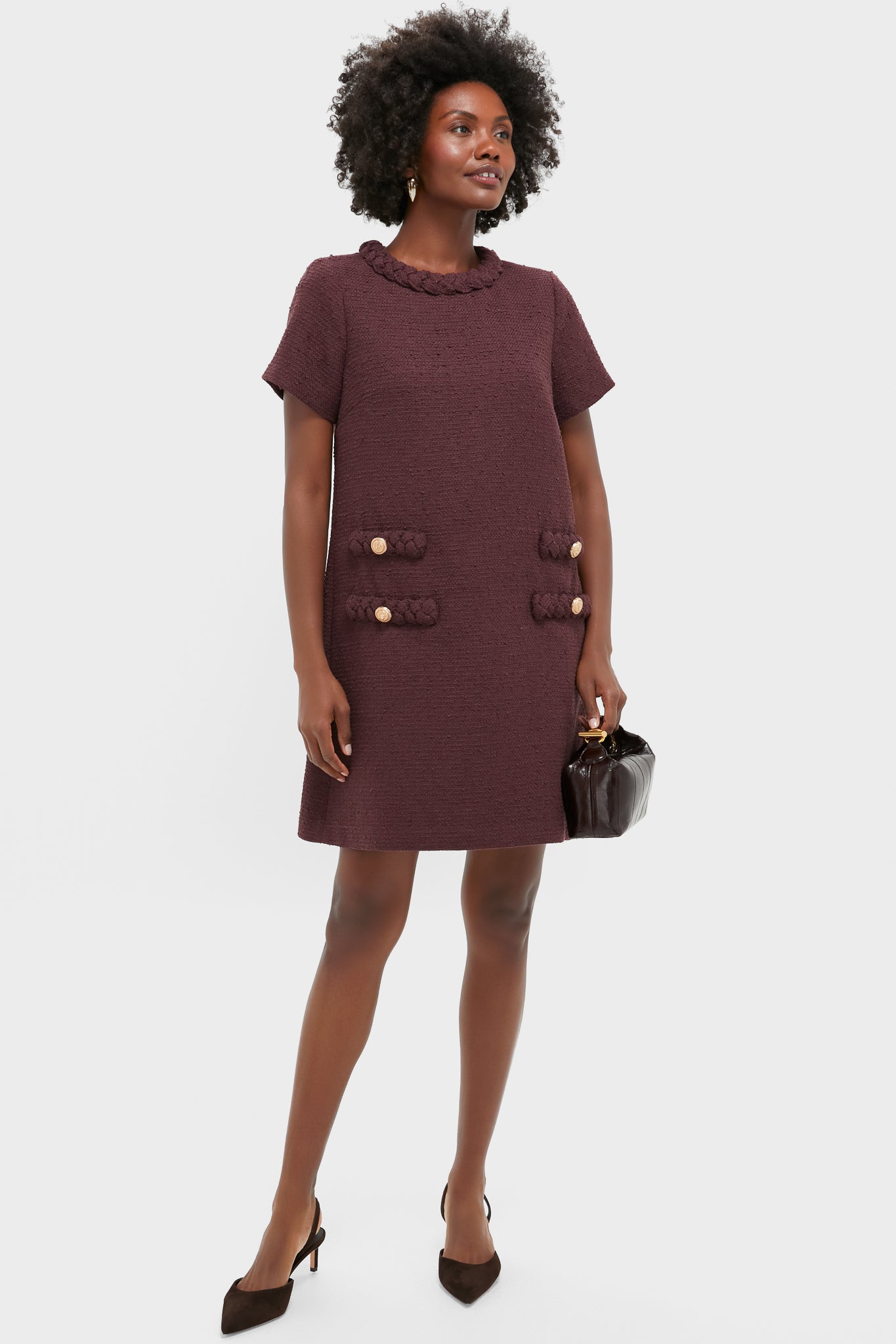Winetasting Tweed Jackie Dress-Get Girly