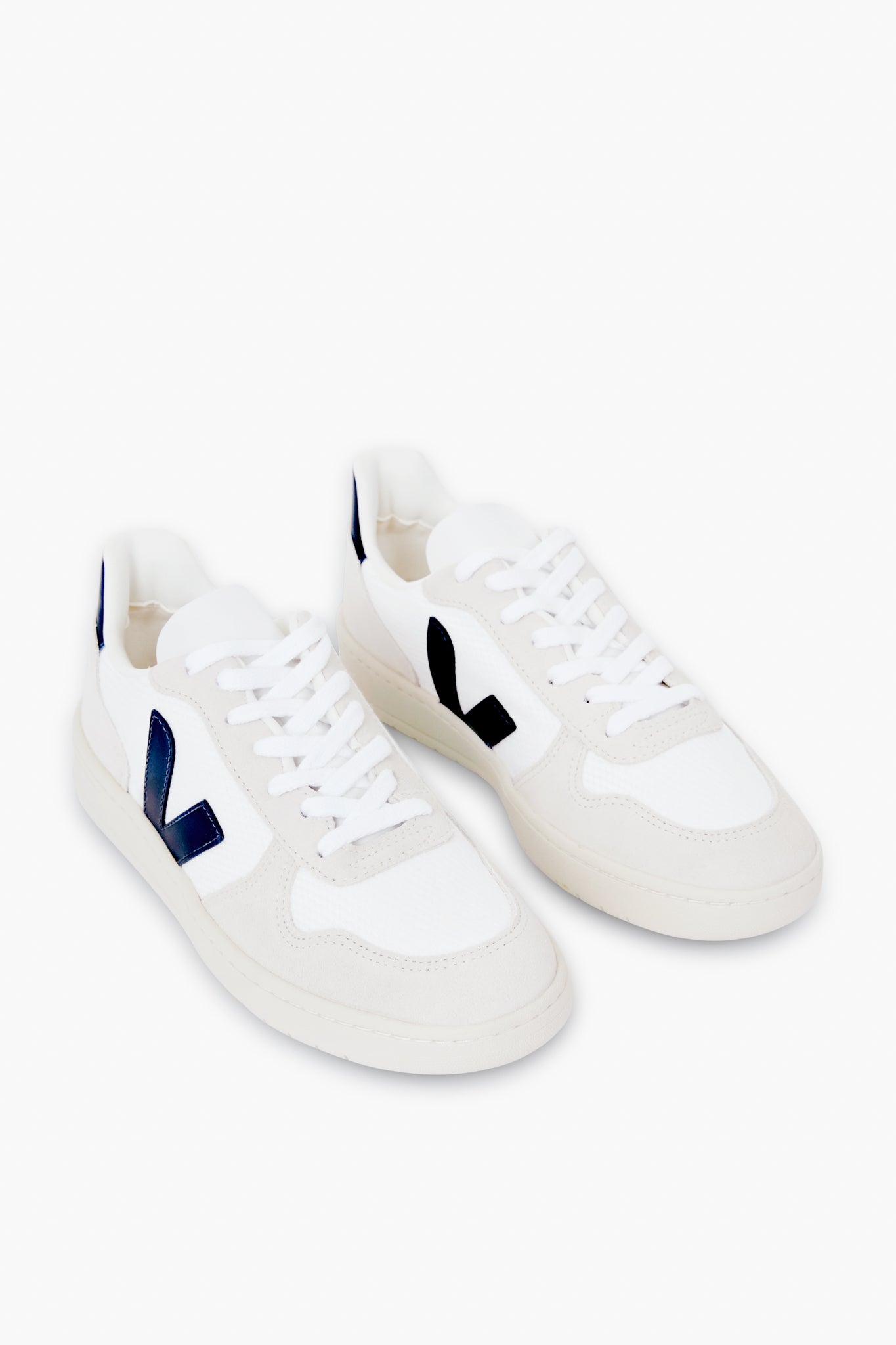 White Nautico V-10 Sneakers-Get Girly