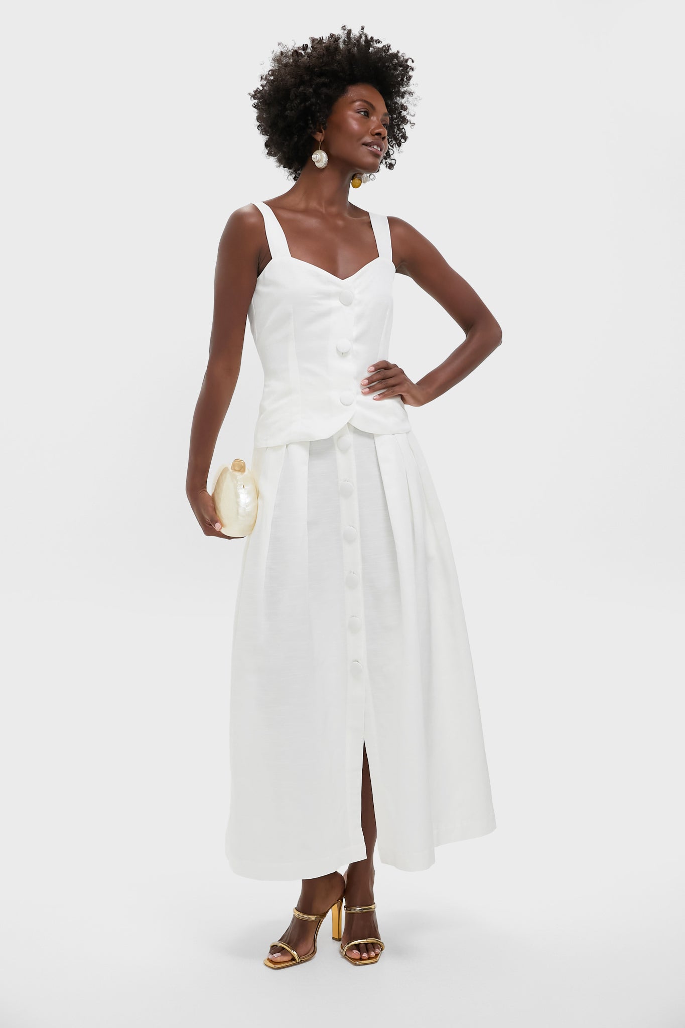 White Dora Textured Top-Get Girly