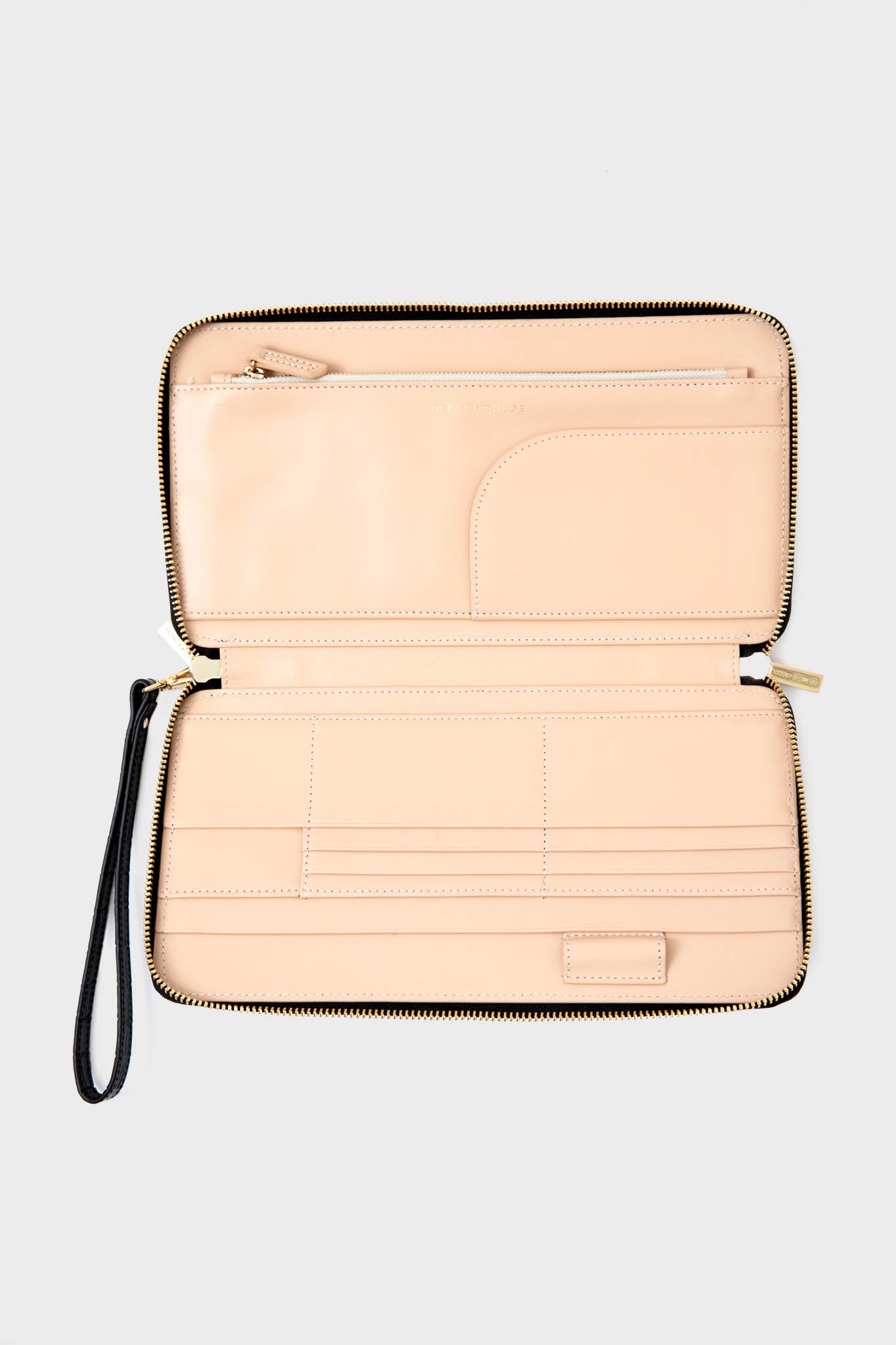 Black Croc Travel Wallet-Get Girly