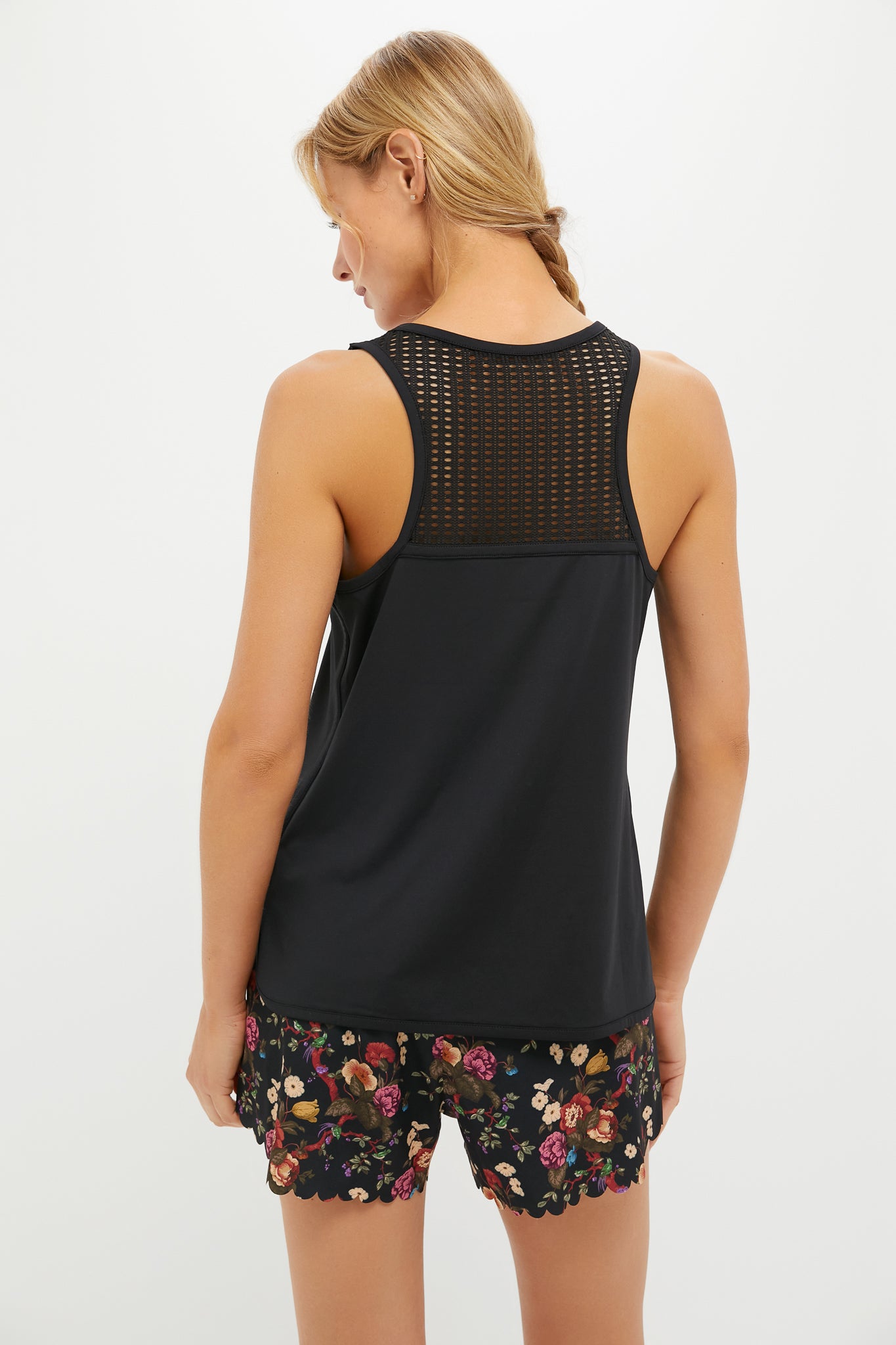 Black Cane Performance Jersey Ellen Racerback Tank-Get Girly