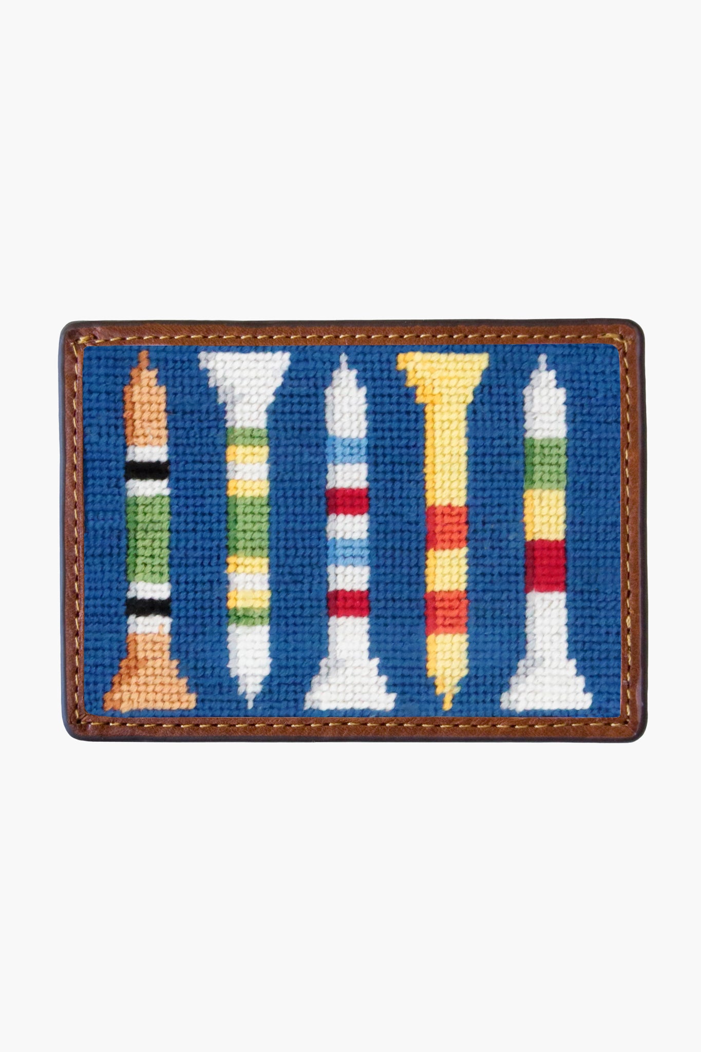 Golf Tees Needlepoint Credit Card Wallet-Get Girly