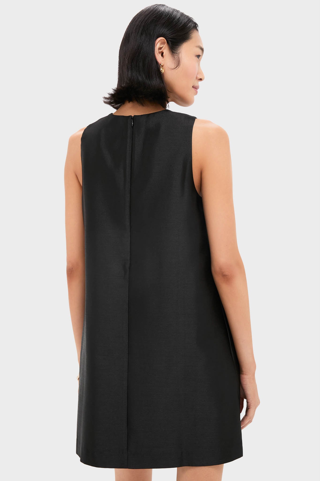 Black Dupioni Marlowe Dress-Get Girly