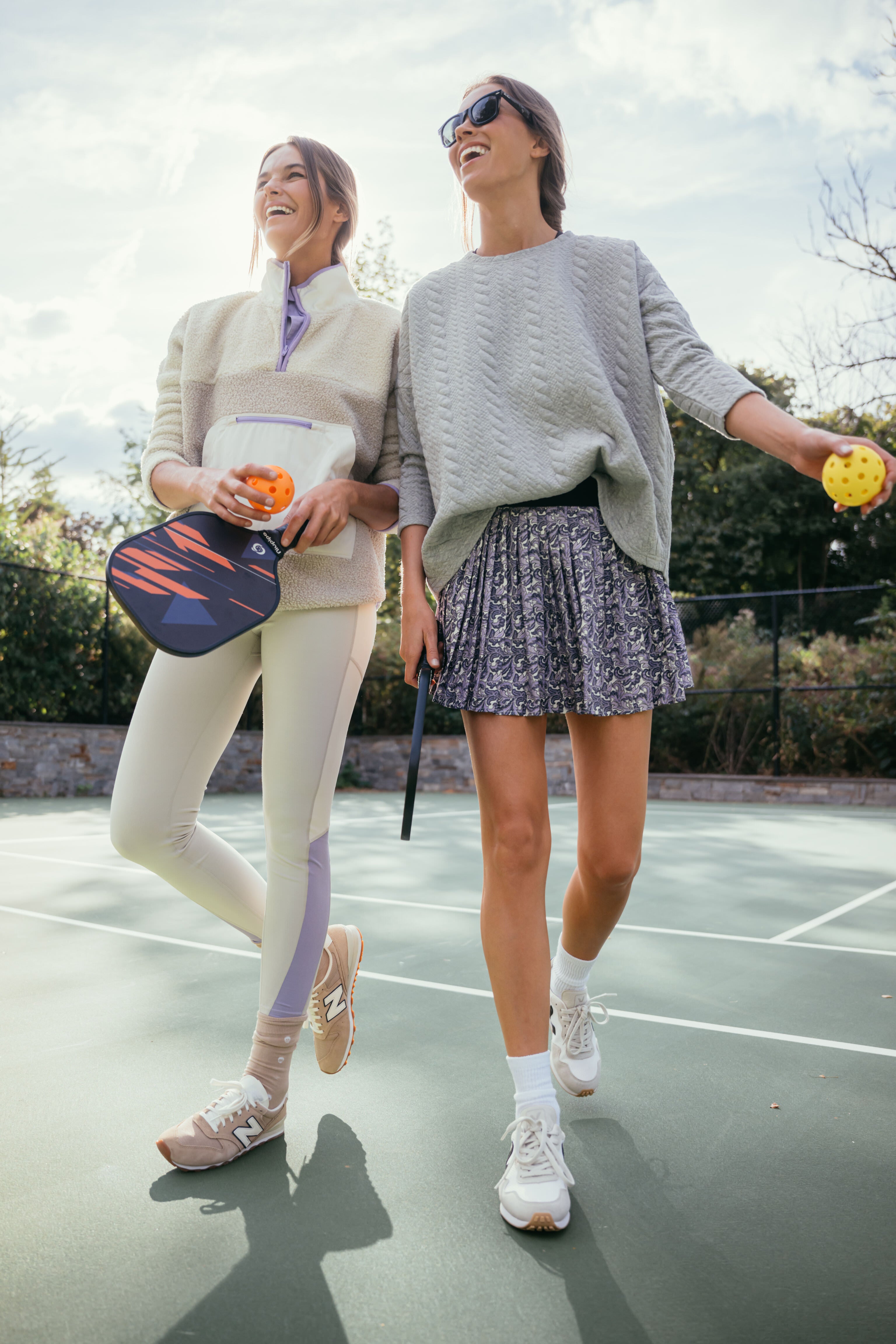 Gray and Lilac Fleece Cady Quarter Zip-Get Girly