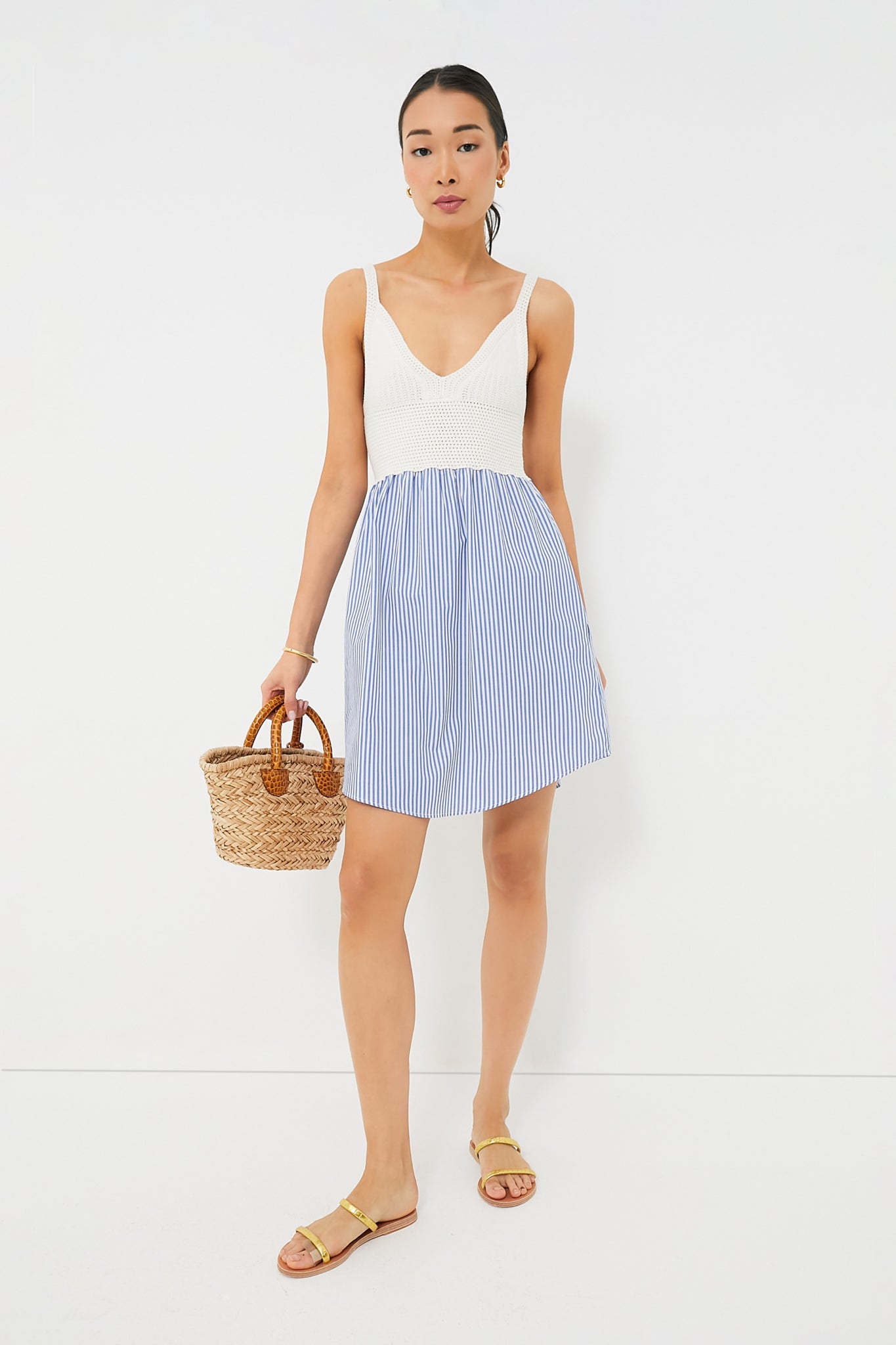 The White and Royal Esmee Dress-Get Girly