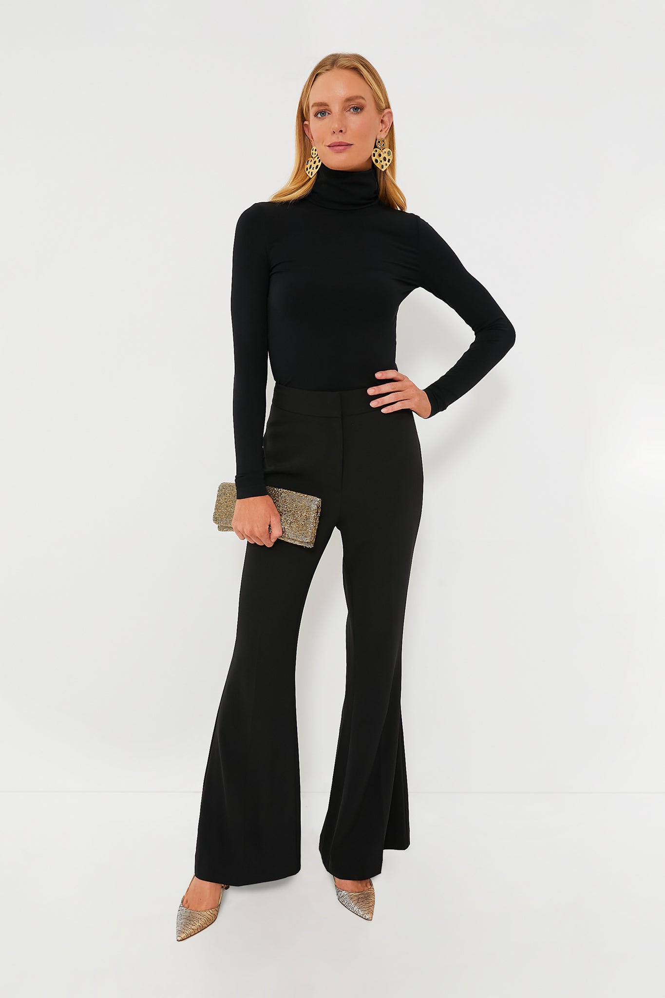 Gold Beaded Clutch-Get Girly