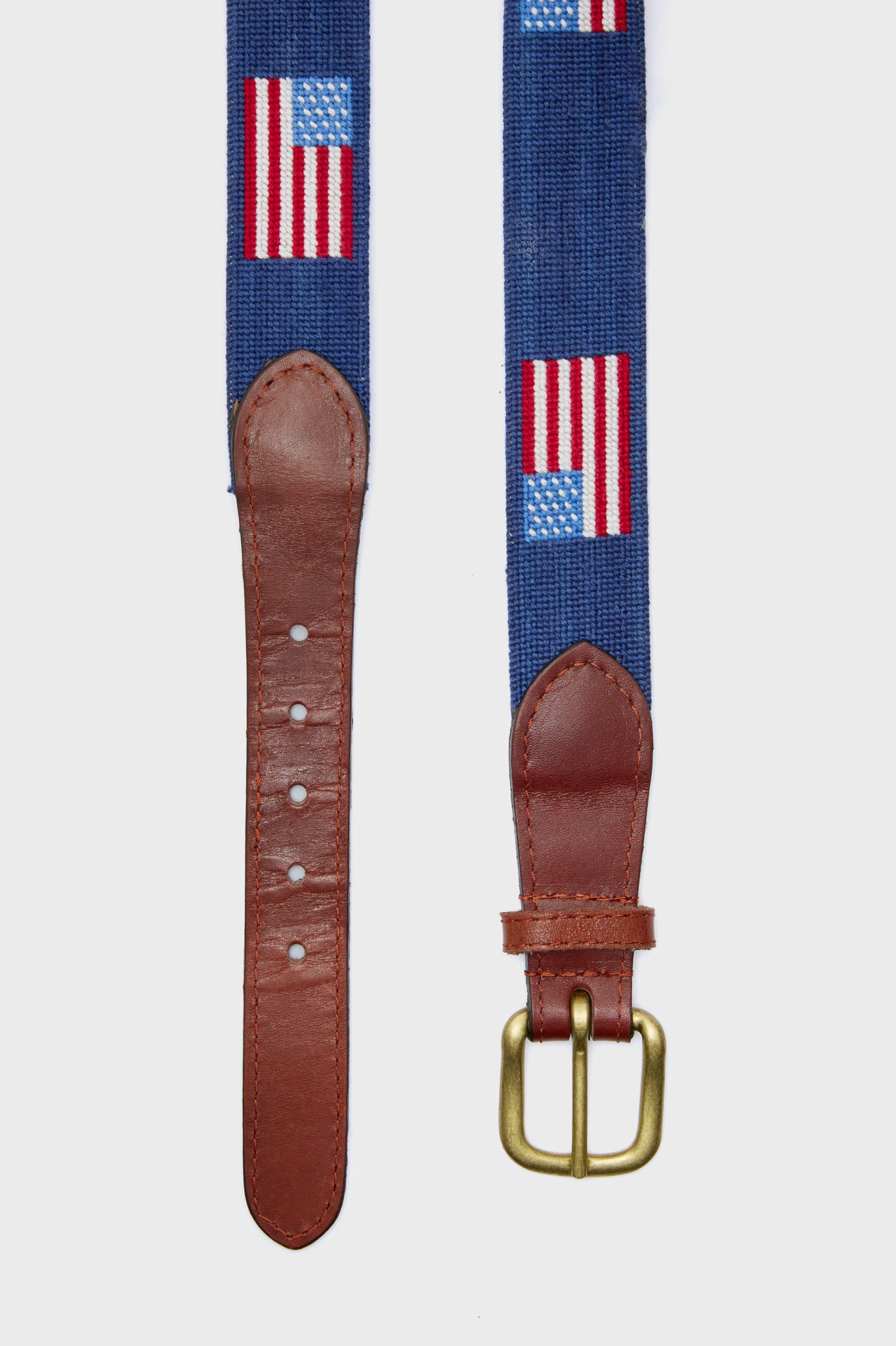 American Flag Needlepoint Belt-Get Girly