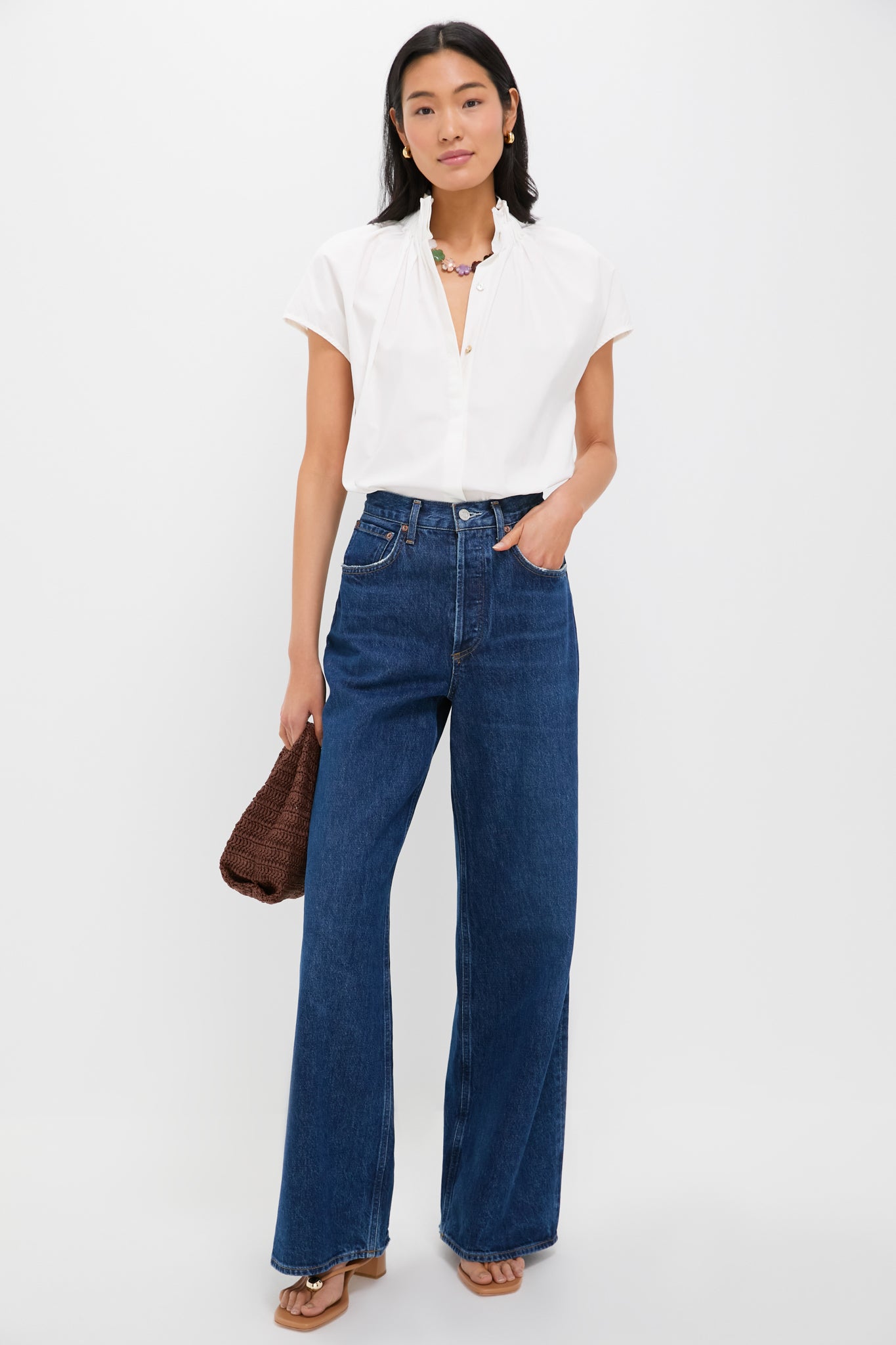 White Rae Blouse-Get Girly