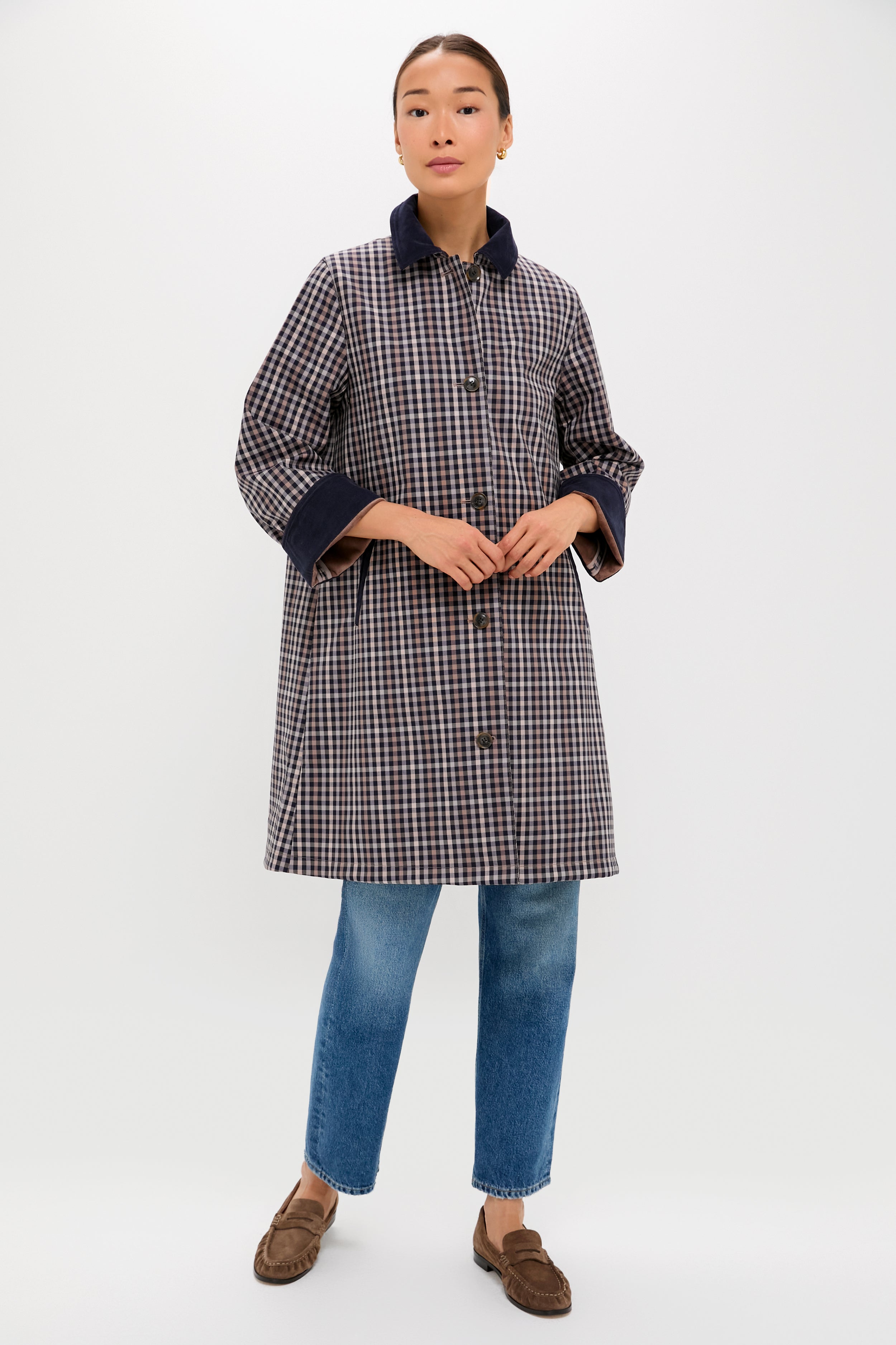 English Check London Raincoat-Get Girly