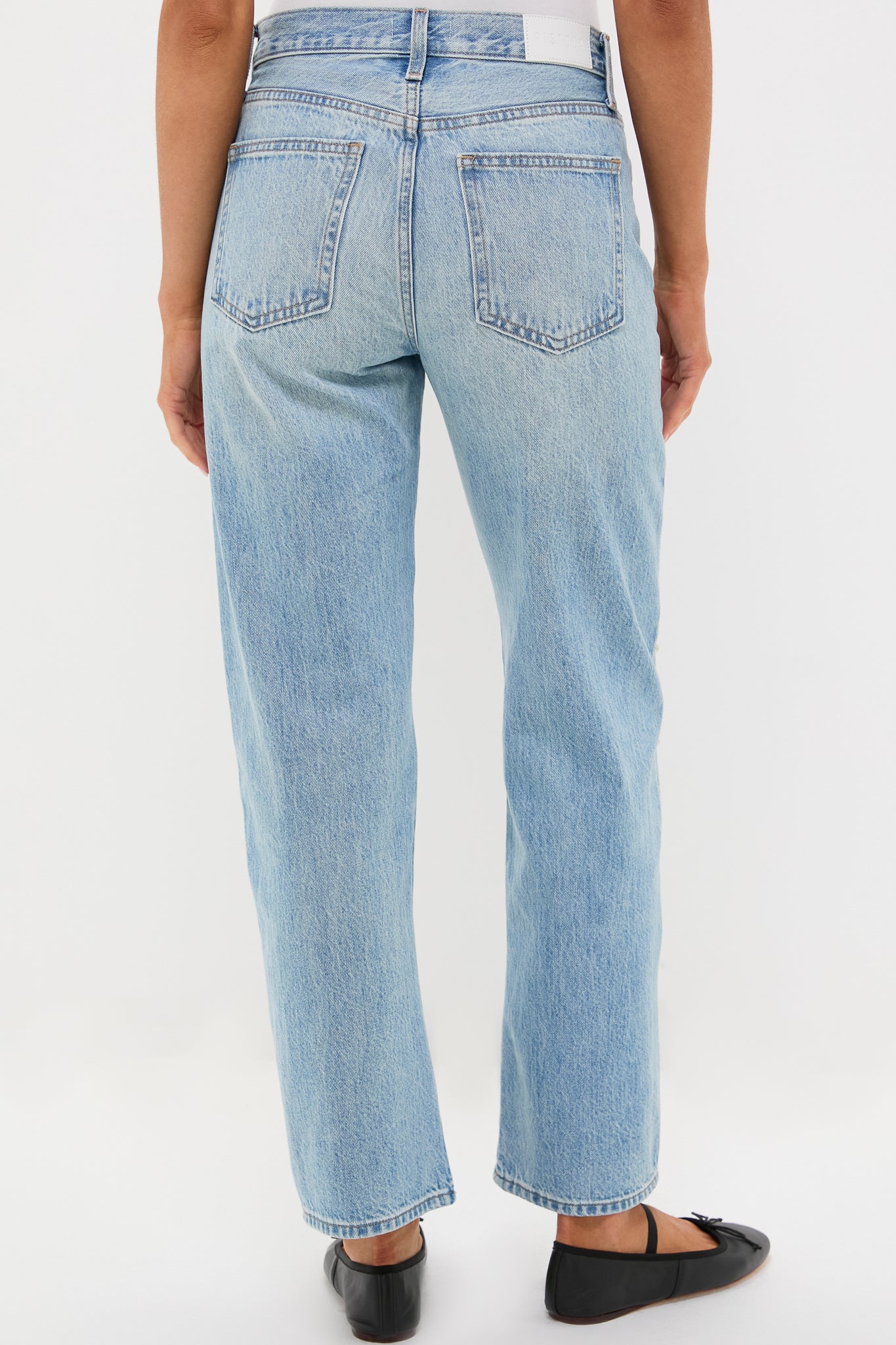 Aries Studded Lexi Mid Rise Bowed Straight-Get Girly