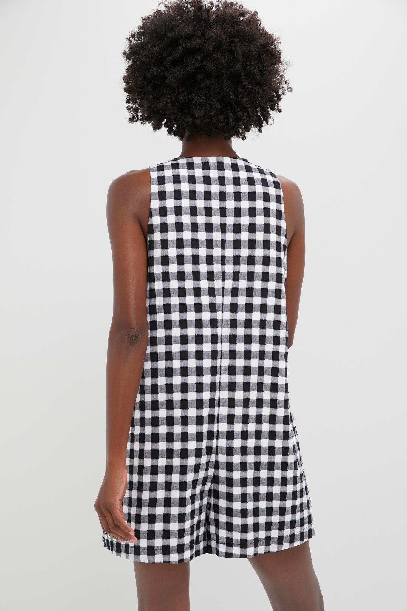 Black Gingham Myla Romper-Get Girly