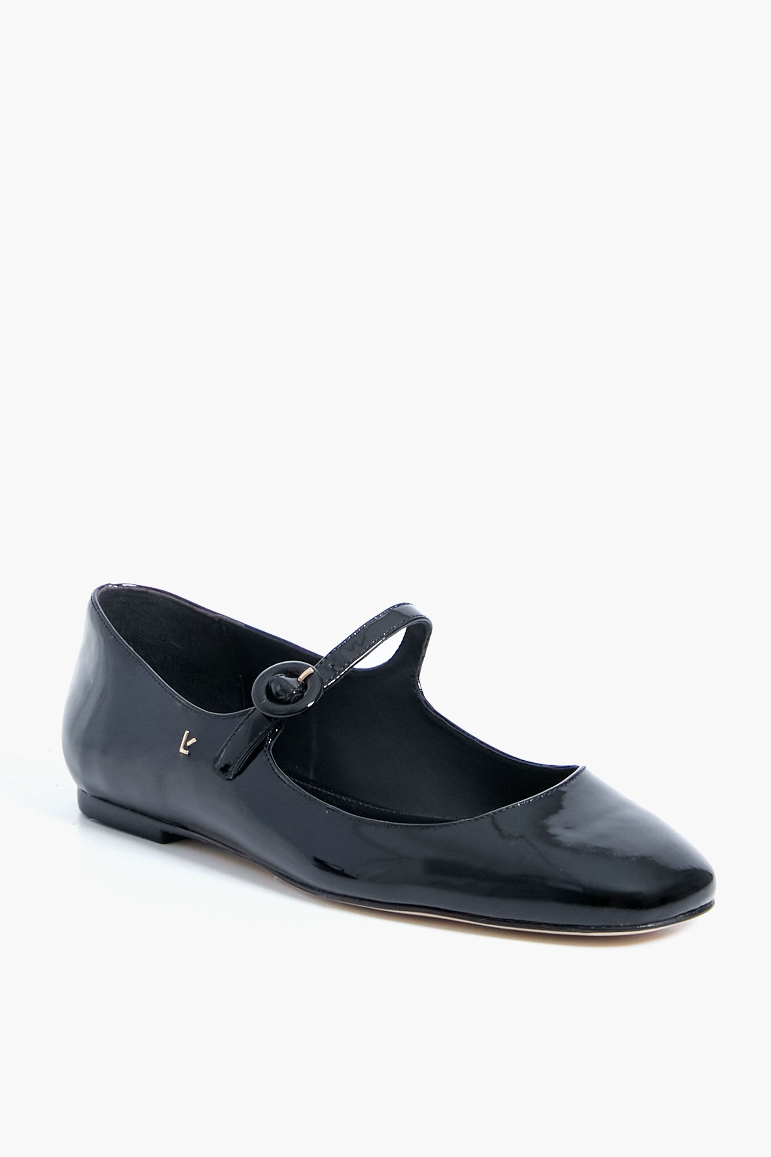 Black Patent Leather Blair Ballet Flats-Get Girly