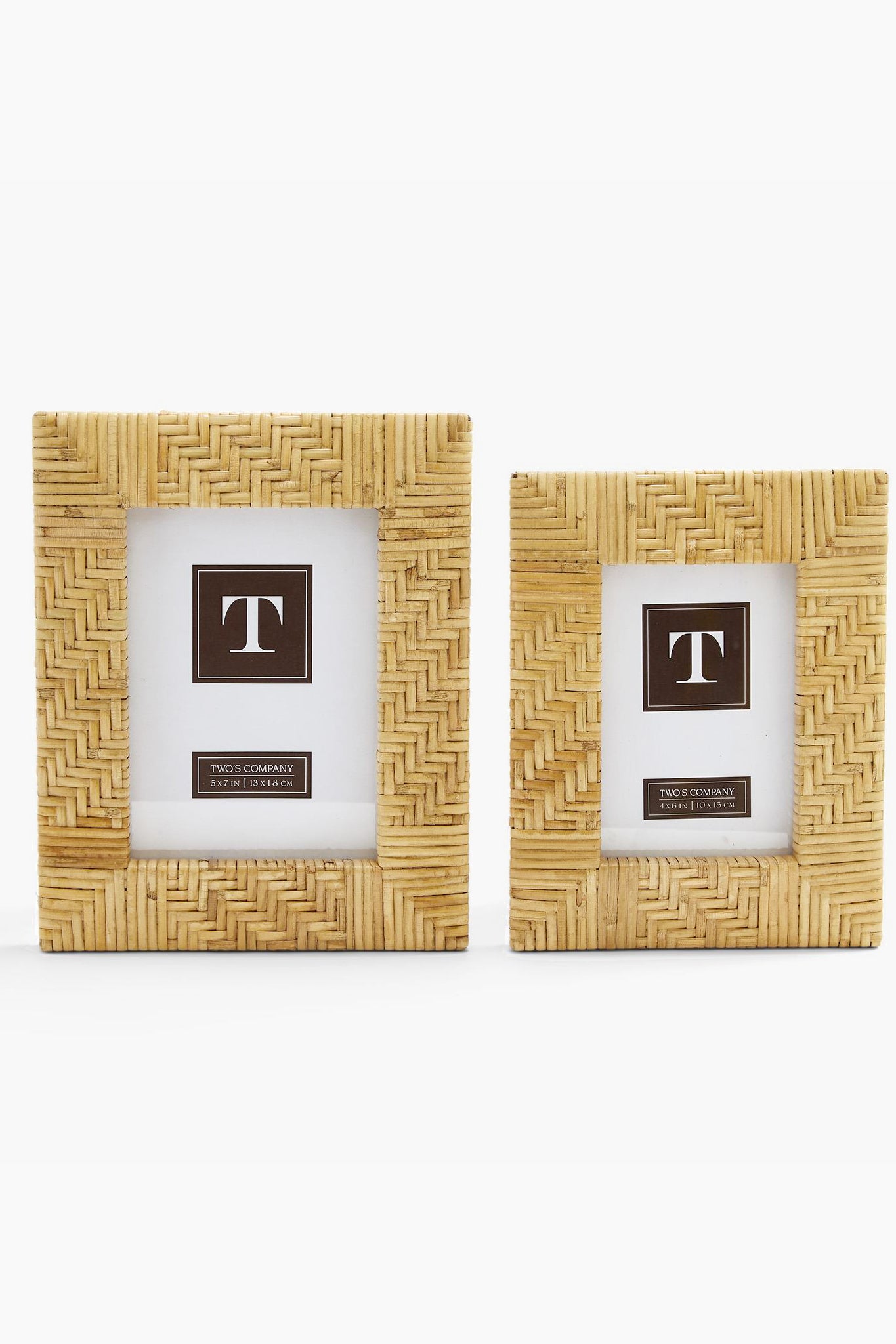 Zig Zag Rattan 4x6 Picture Frame-Get Girly