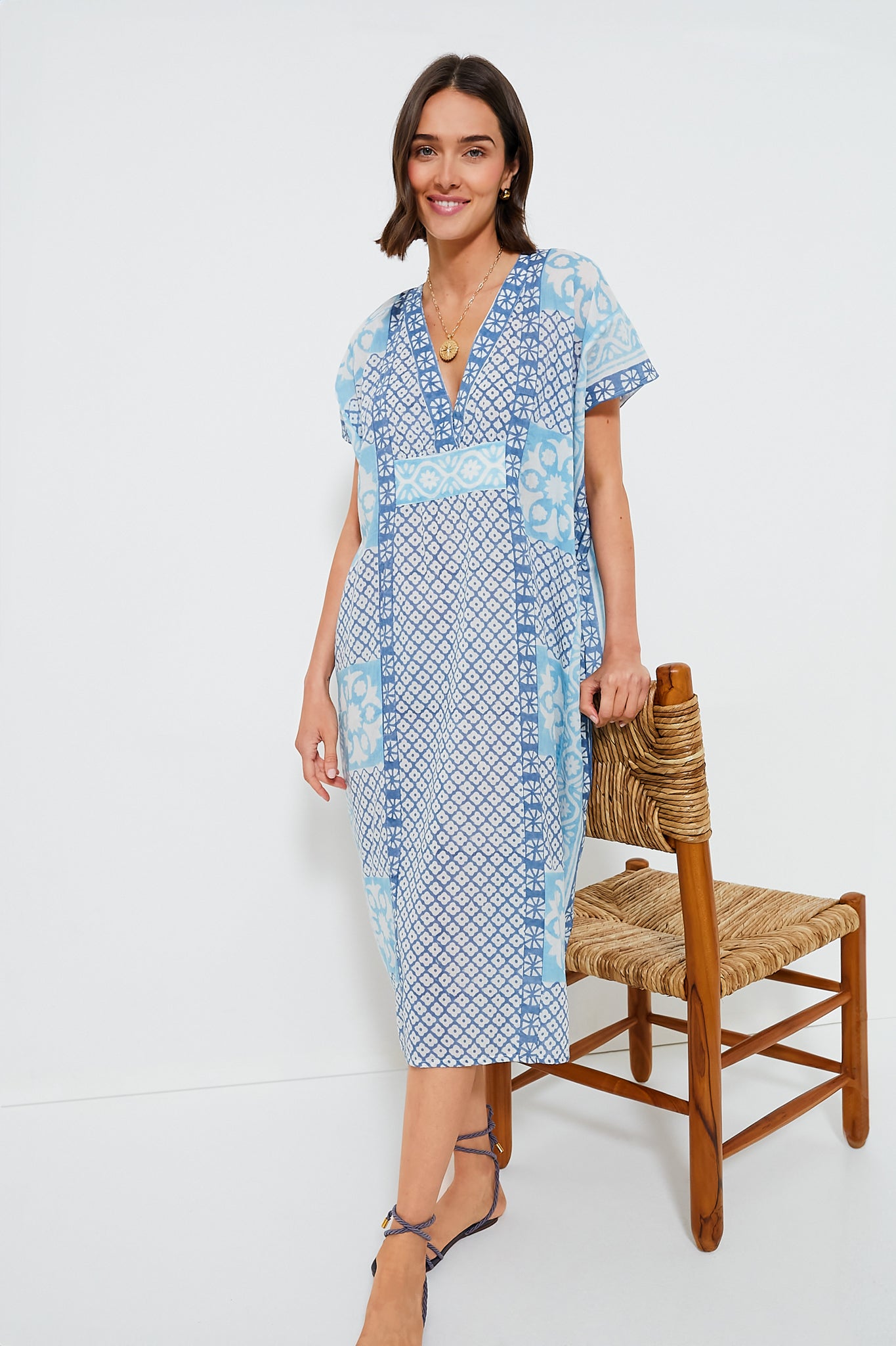 Blue Daughters Caftan-Get Girly