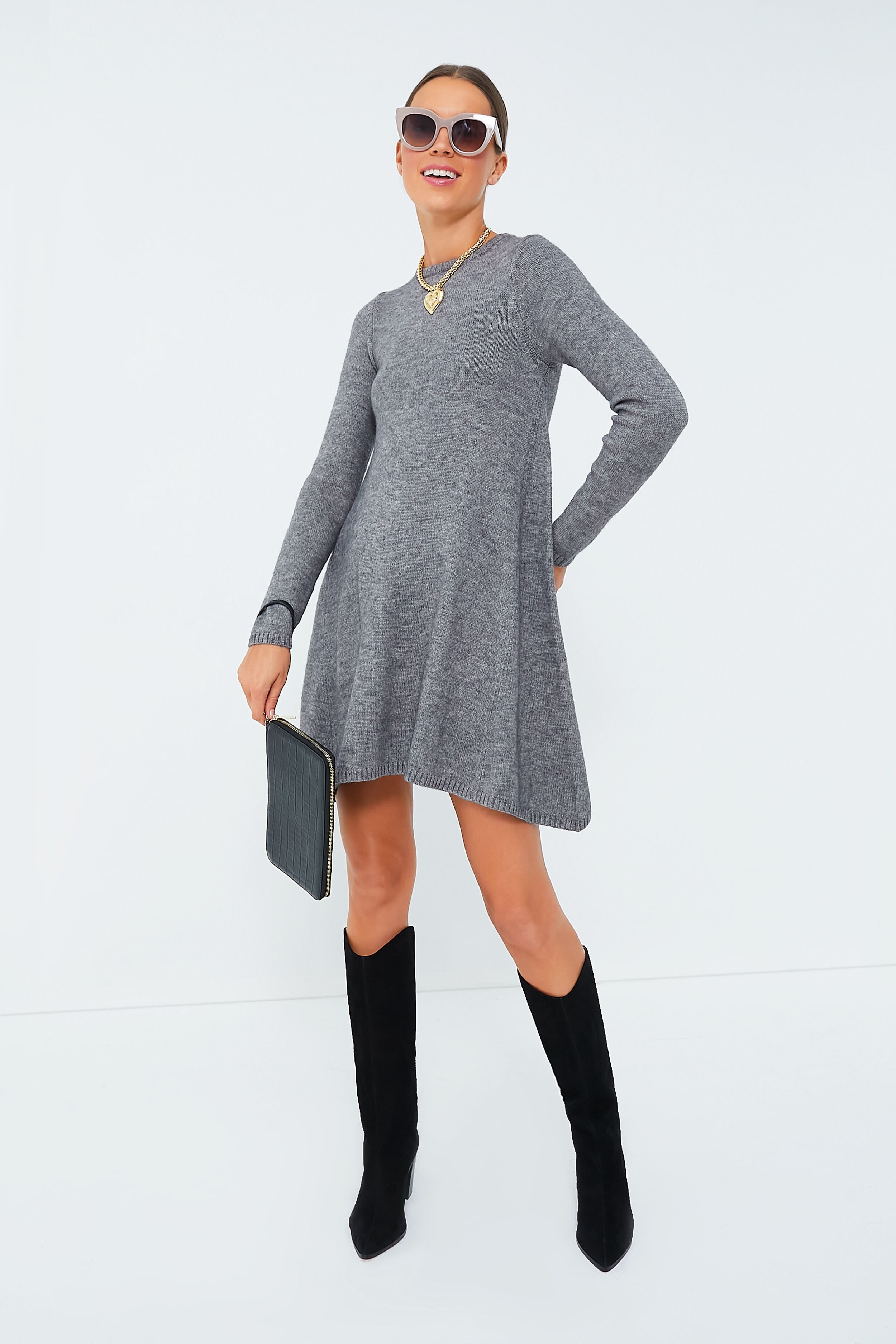 Black Croc Travel Wallet-Get Girly