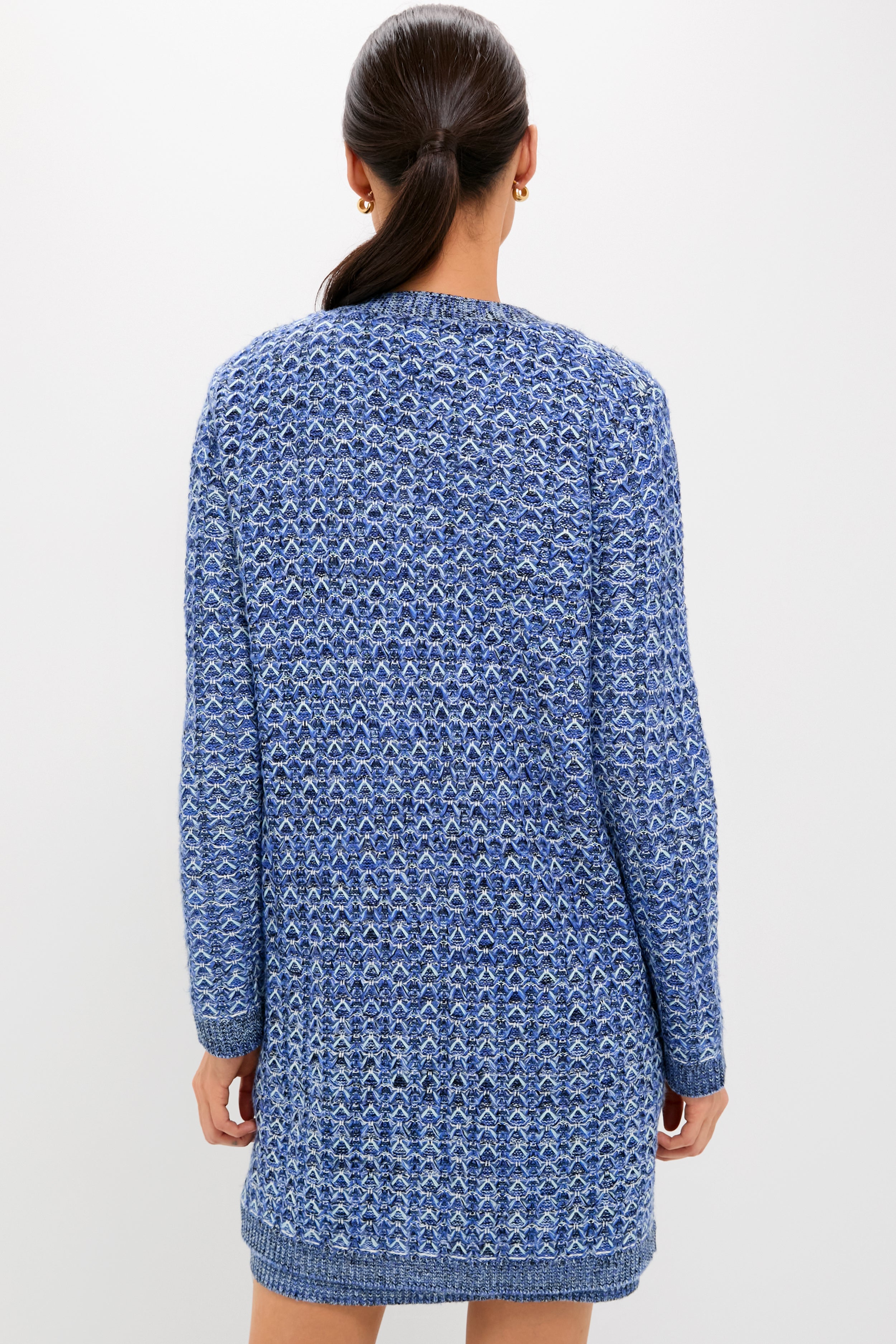 Blue Knit Liv Cardigan-Get Girly