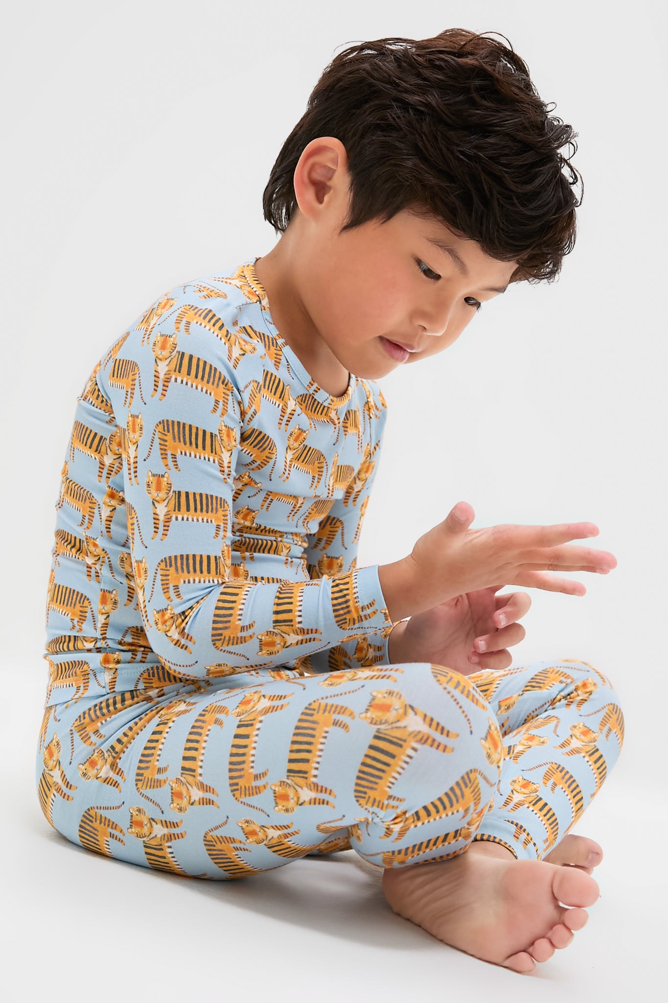 Tigers Kids Bamboo Pj Set-Get Girly