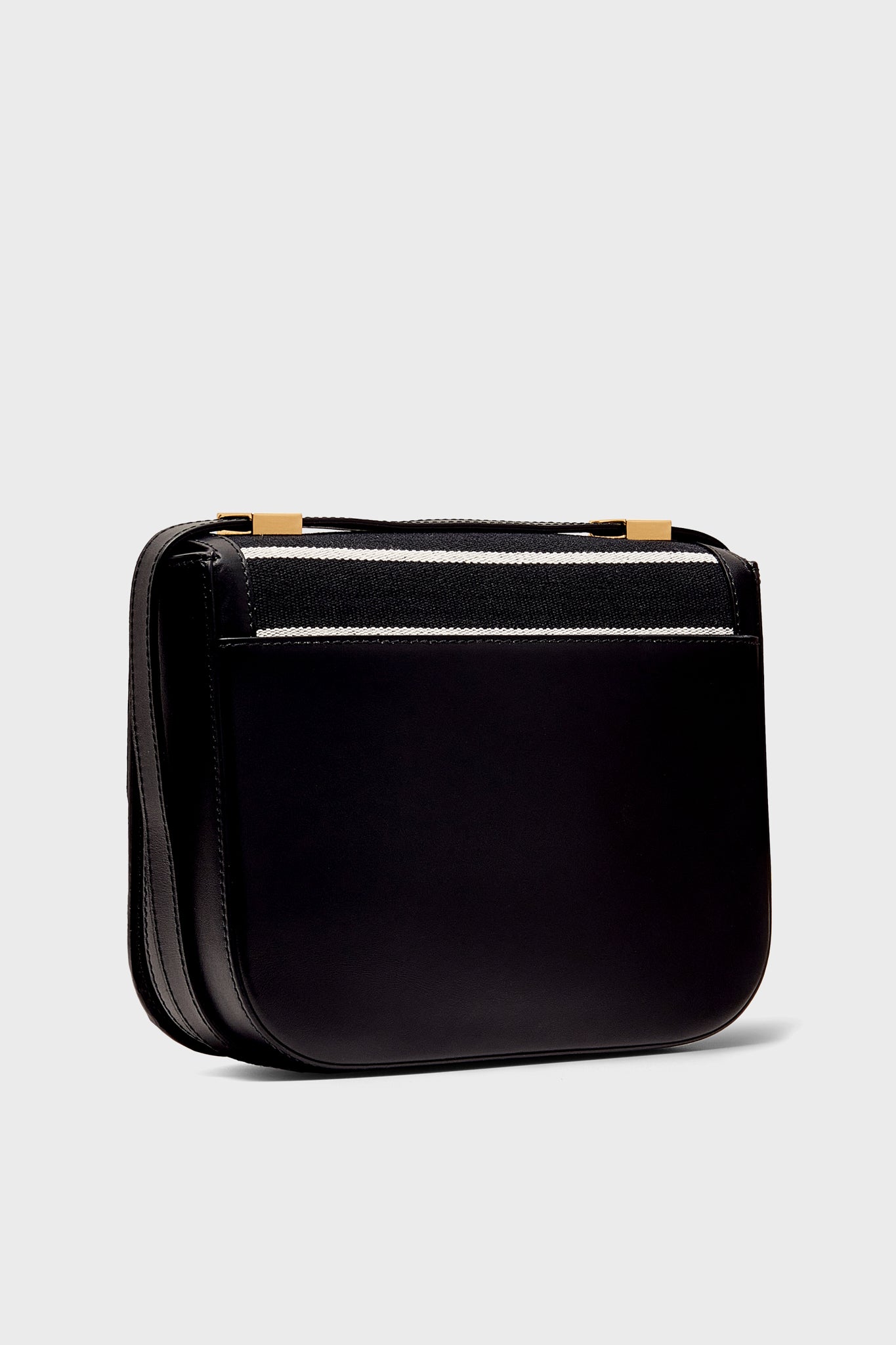 Black Breton Stripe Canvas Vancouver Bag-Get Girly