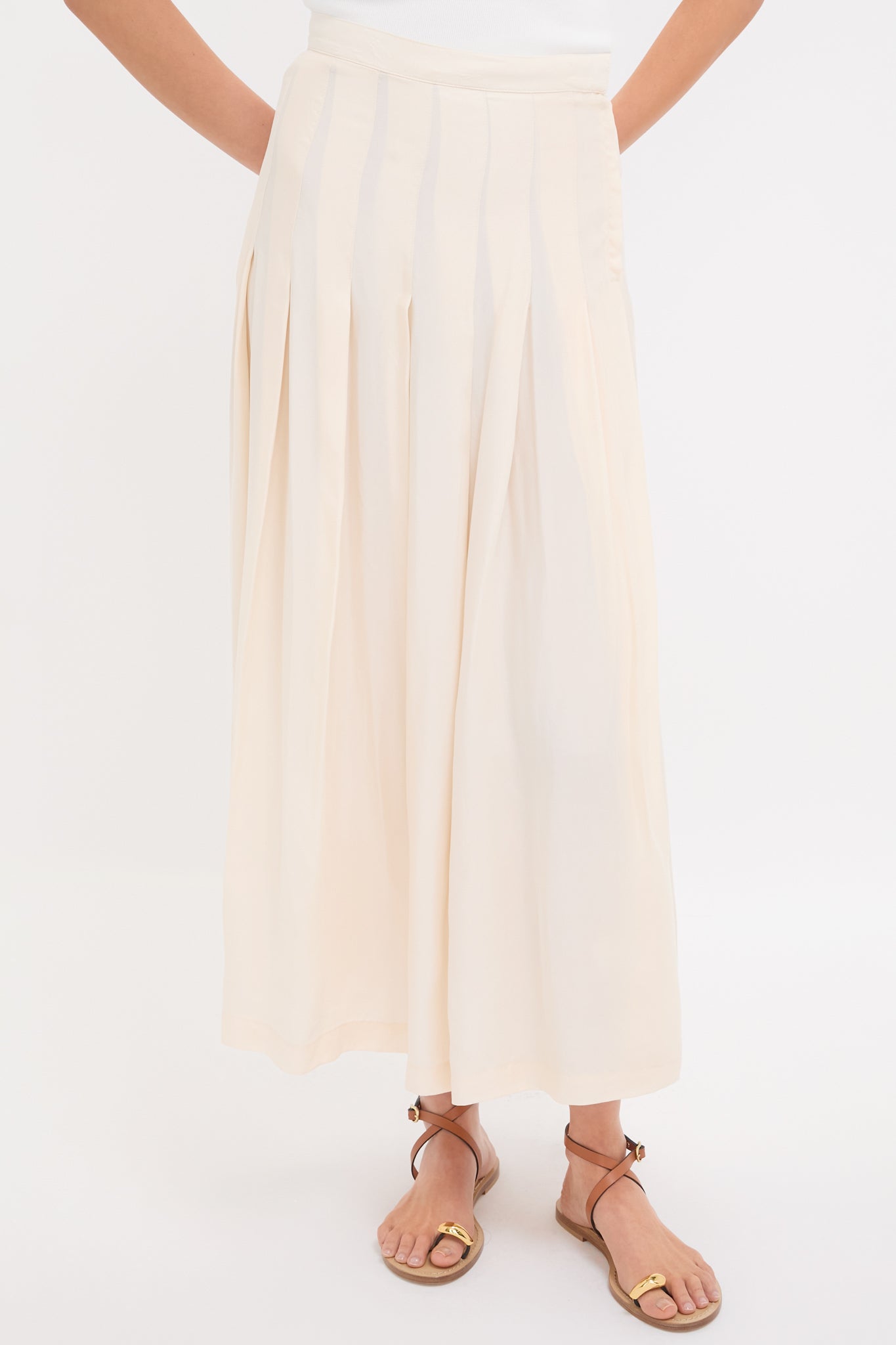 Arctic Wolf Atelier Pleated Maxi Skirt-Get Girly