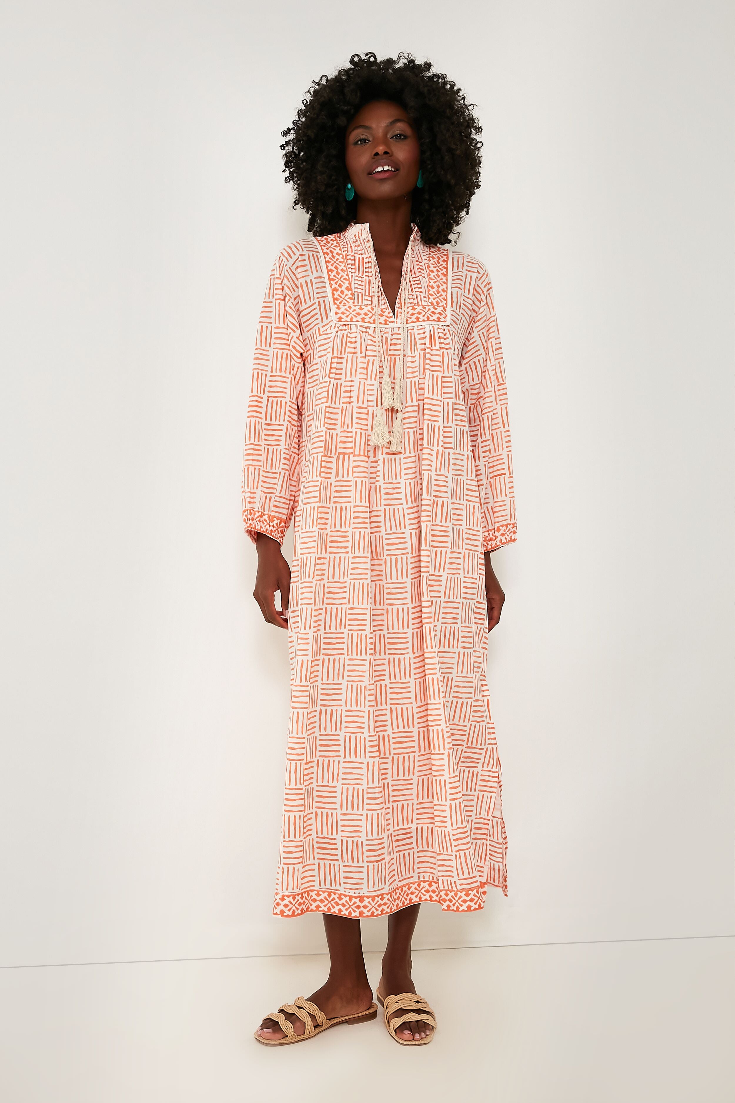 Coral Endless Summer Kaftan-Get Girly