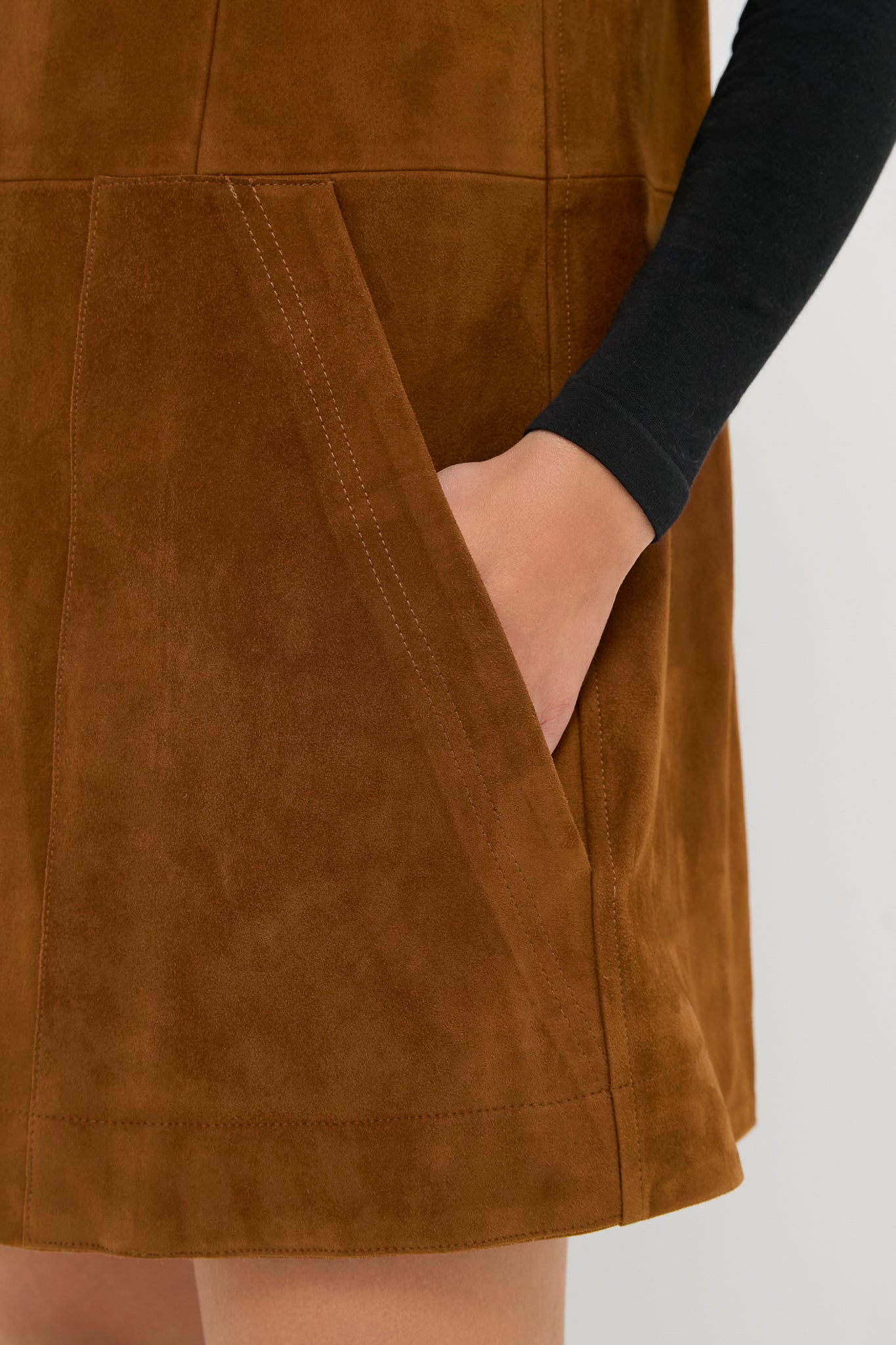 Toffee Suede Bailey Dress-Get Girly