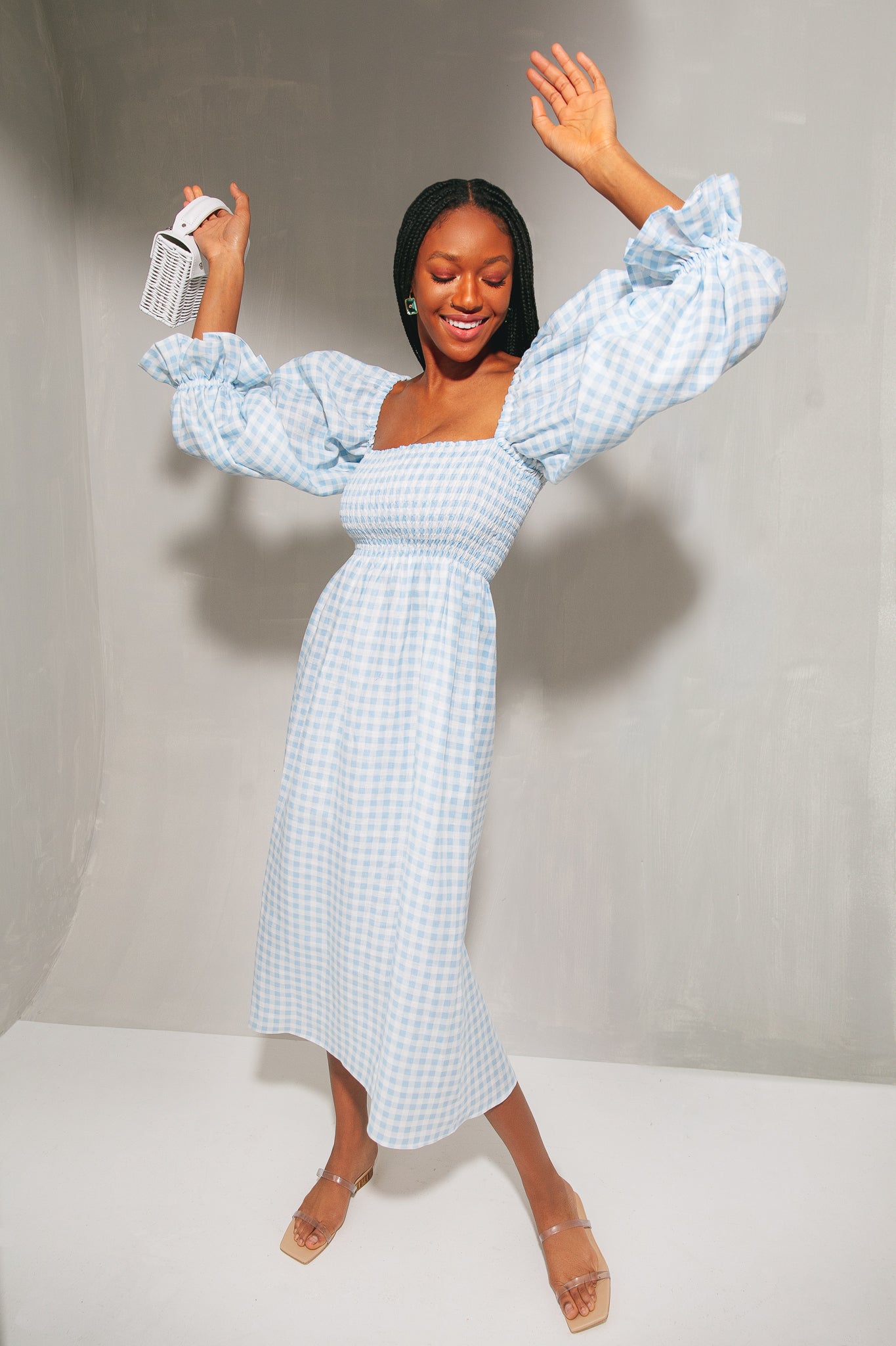 Aqua Tile Earrings-Get Girly