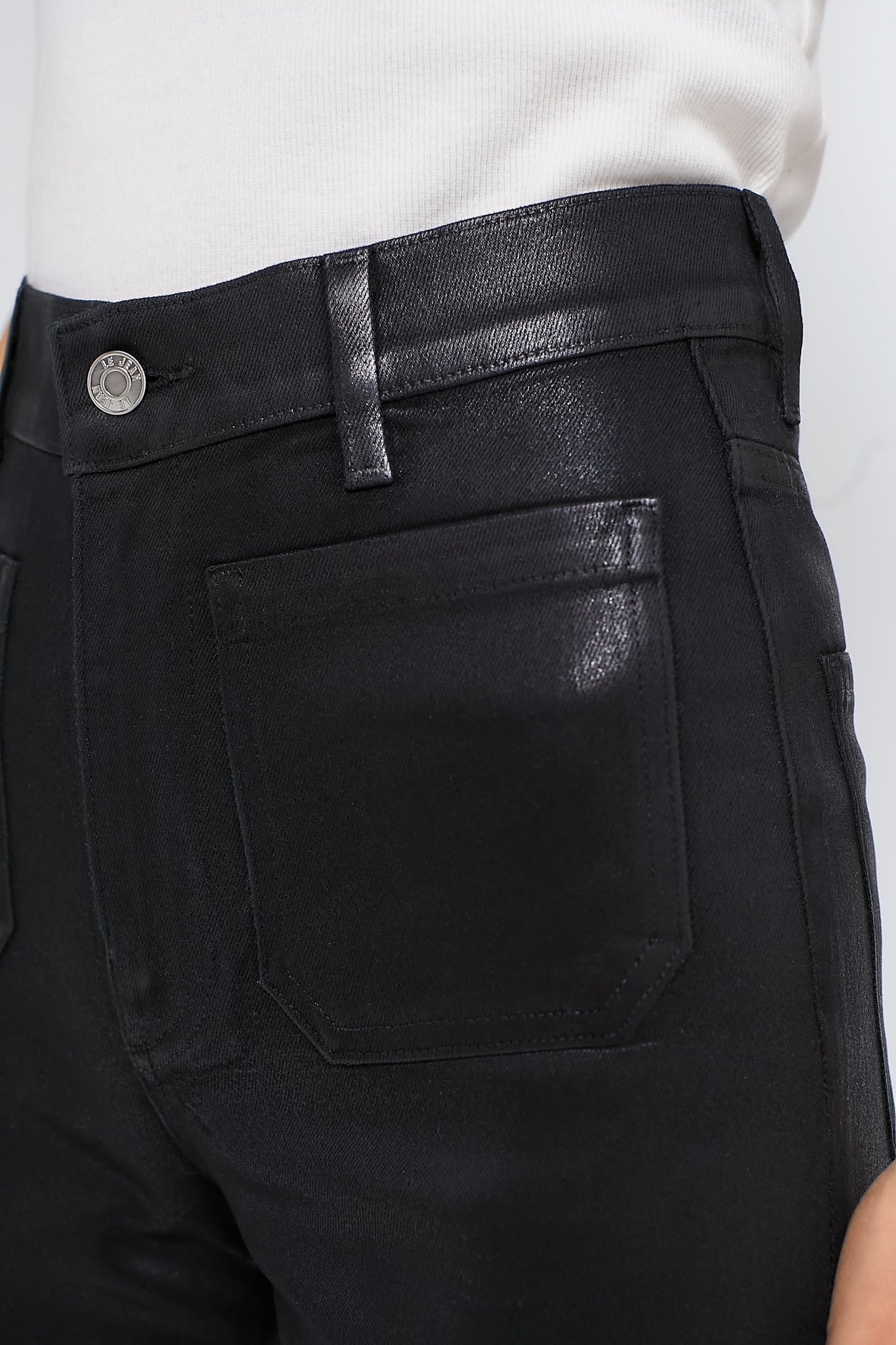 Black Coated Virginia Wideleg-Get Girly