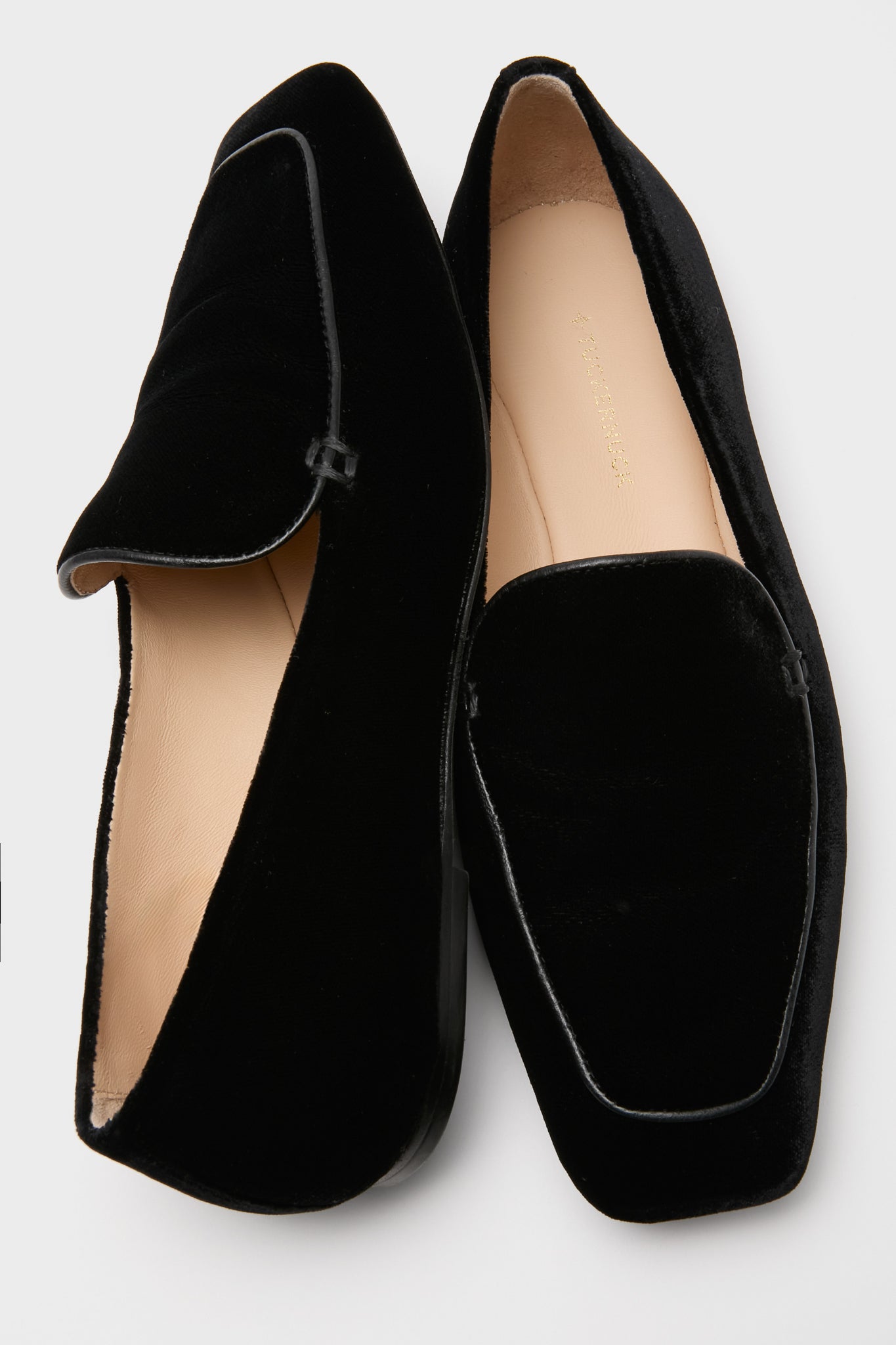 Black Velvet Kam Loafers-Get Girly