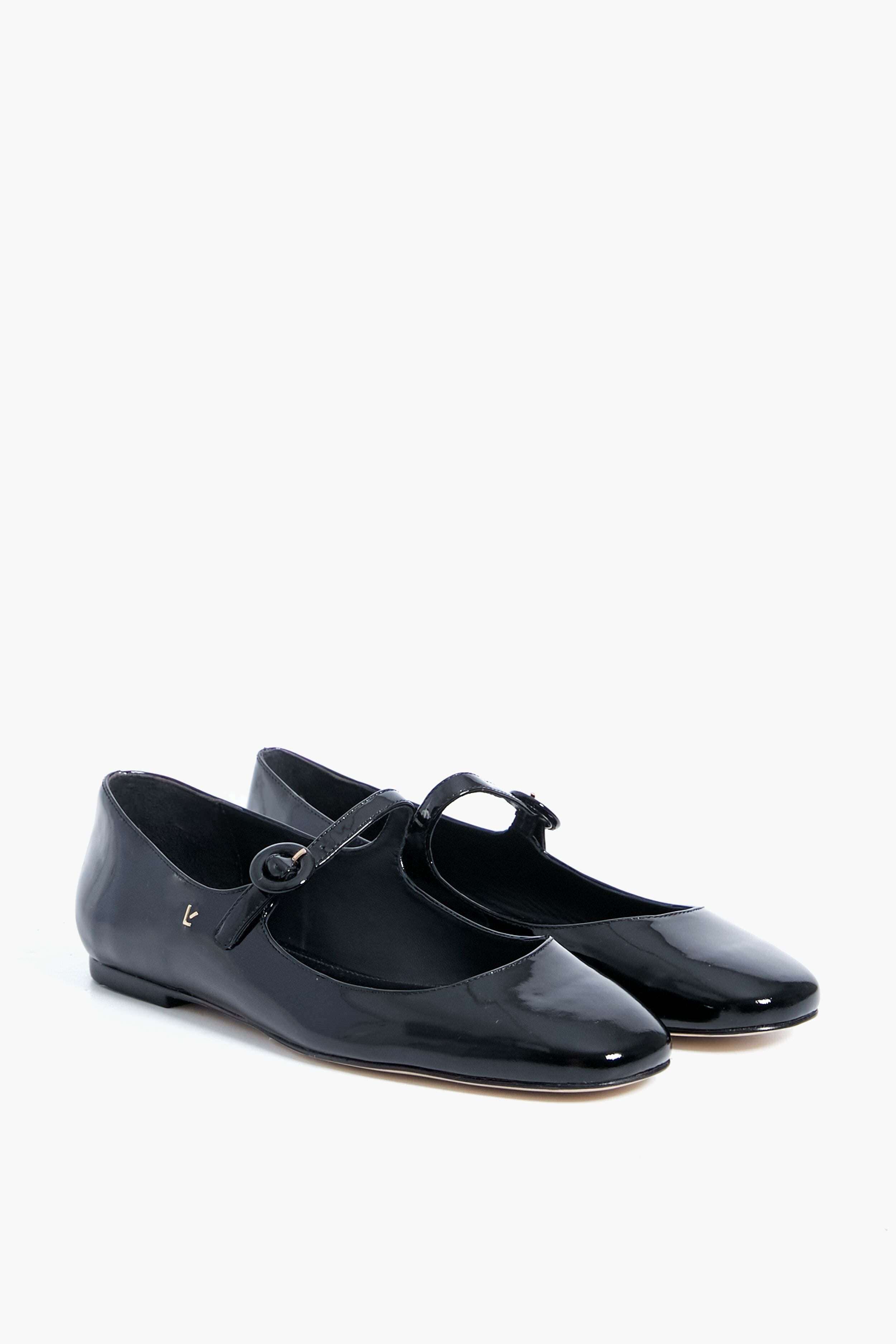 Black Patent Leather Blair Ballet Flats-Get Girly