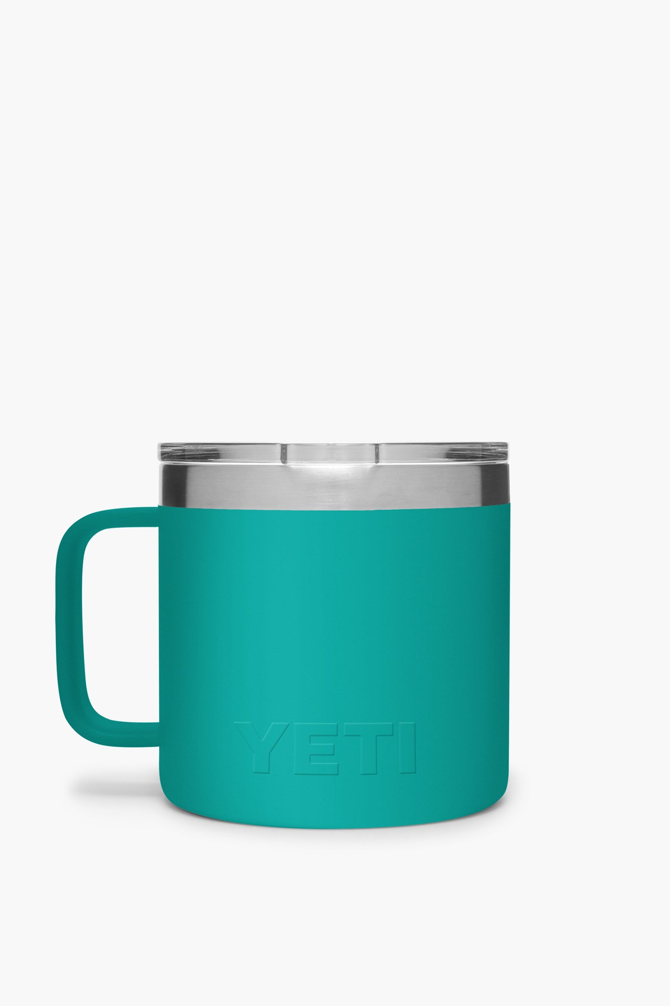 Aquifer Blue Rambler 14oz Mug with MagSlider Lid-Get Girly