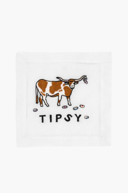 Tipsy Cocktail Napkins (Set of 4)-Get Girly