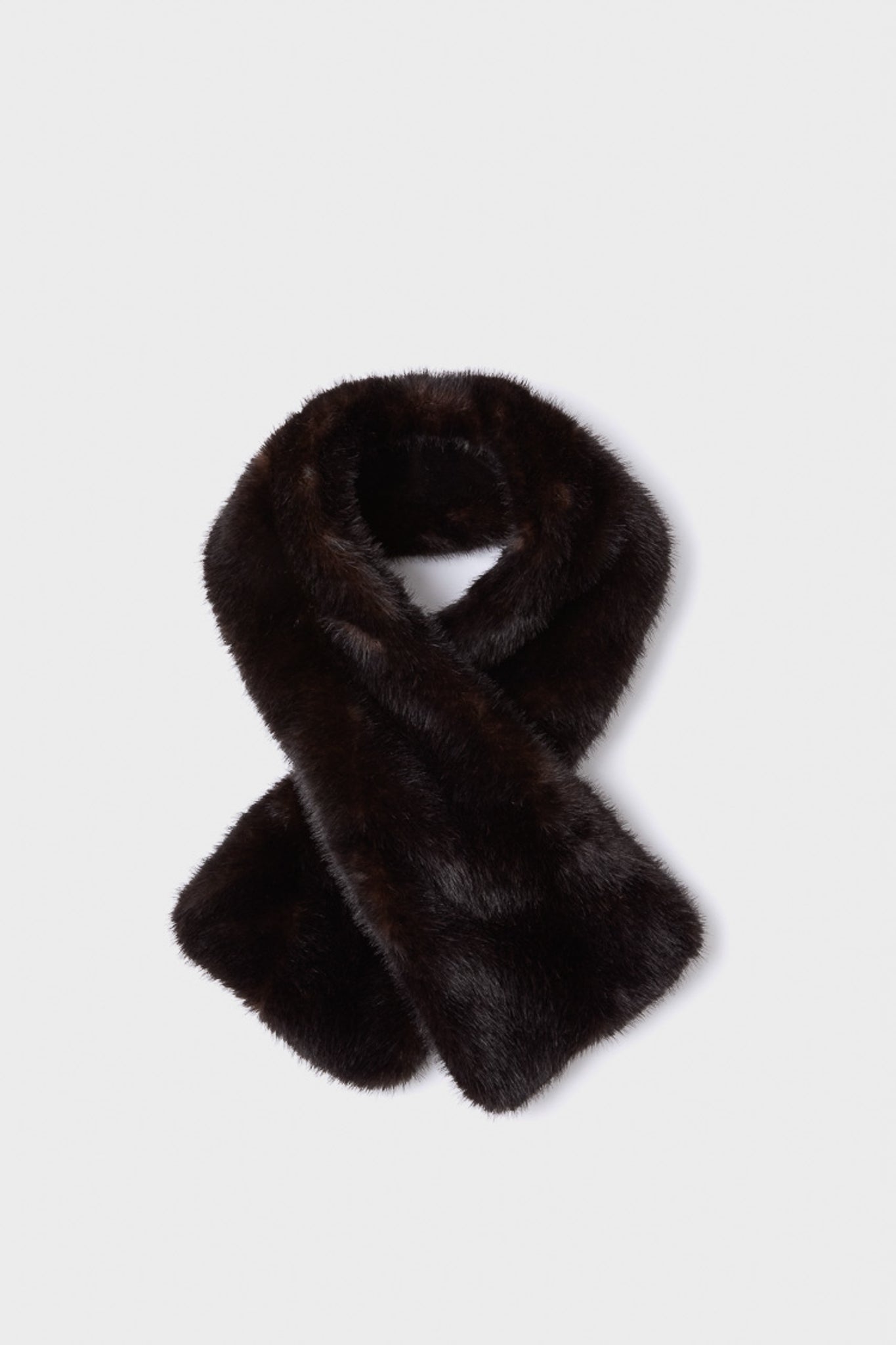 Brown Fur Scarf-Get Girly