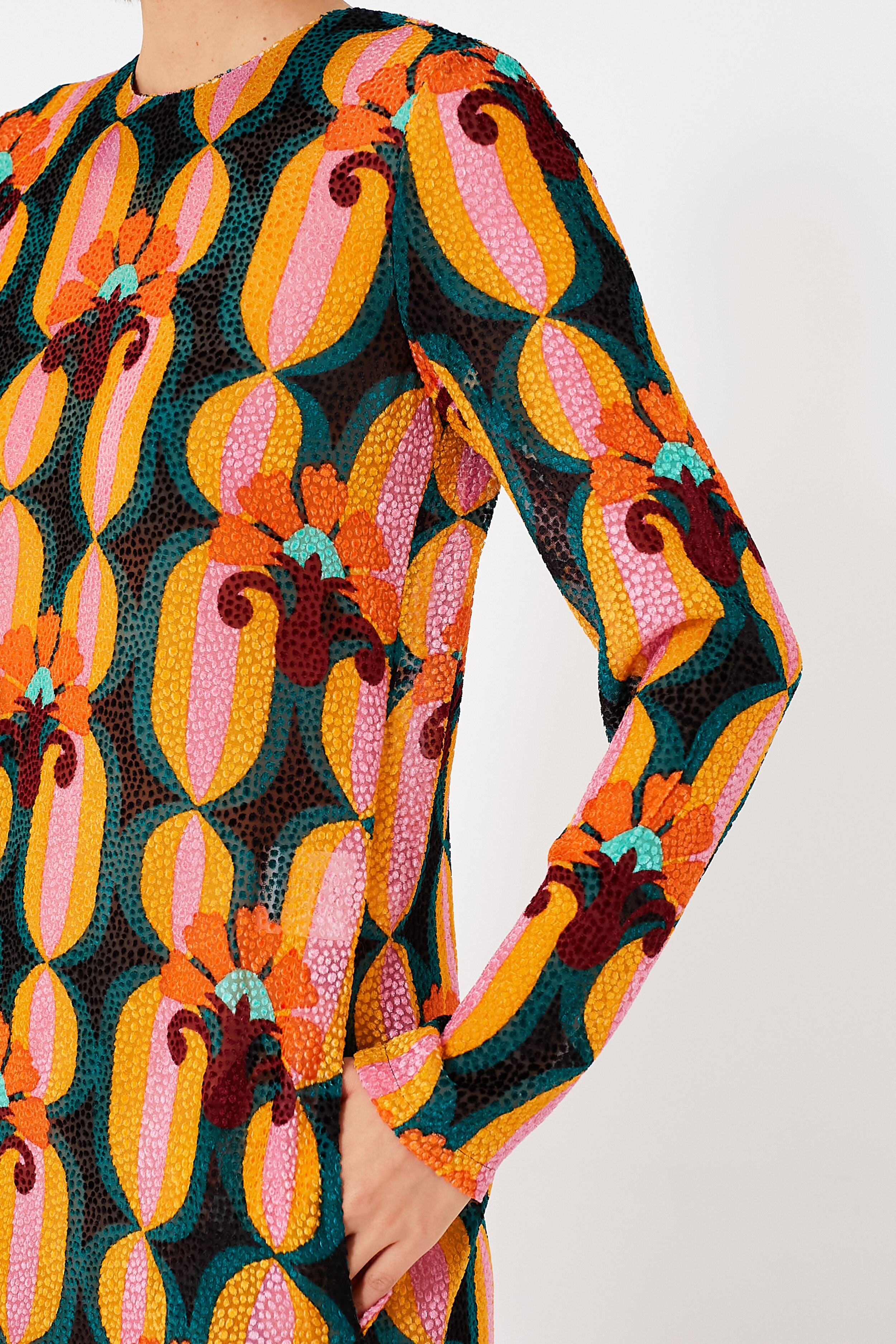 Arcturus Long Sleeve Swing Dress-Get Girly