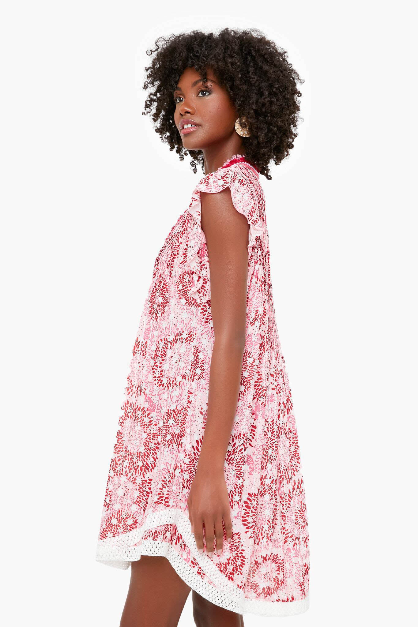 Pink Sunflower Sasha Mini Dress-Get Girly