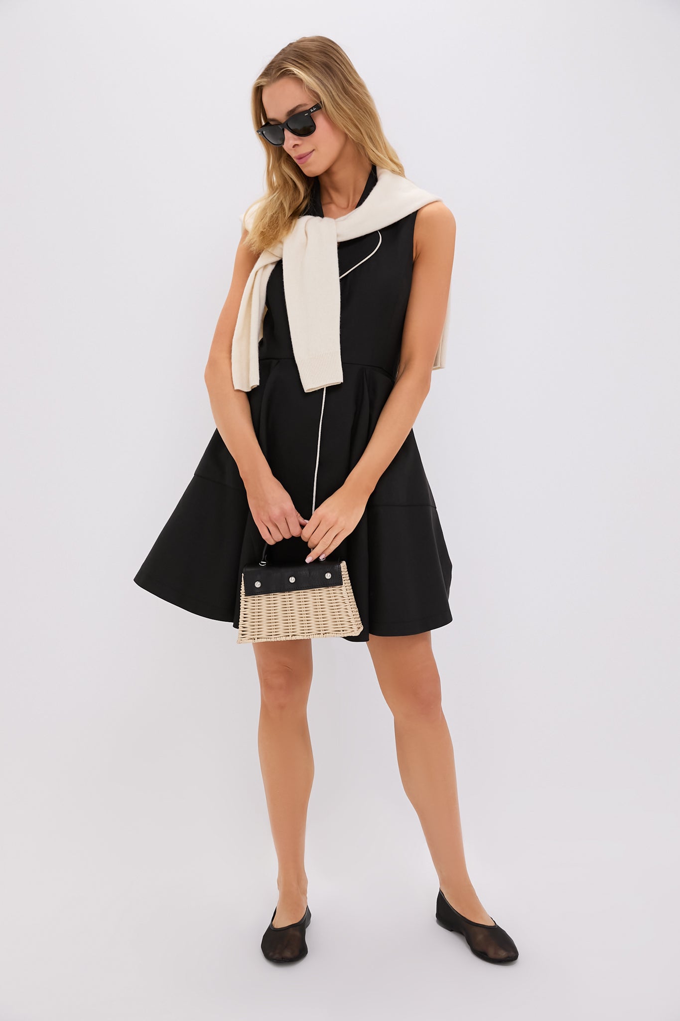 Black Linen Ruby Dress-Get Girly