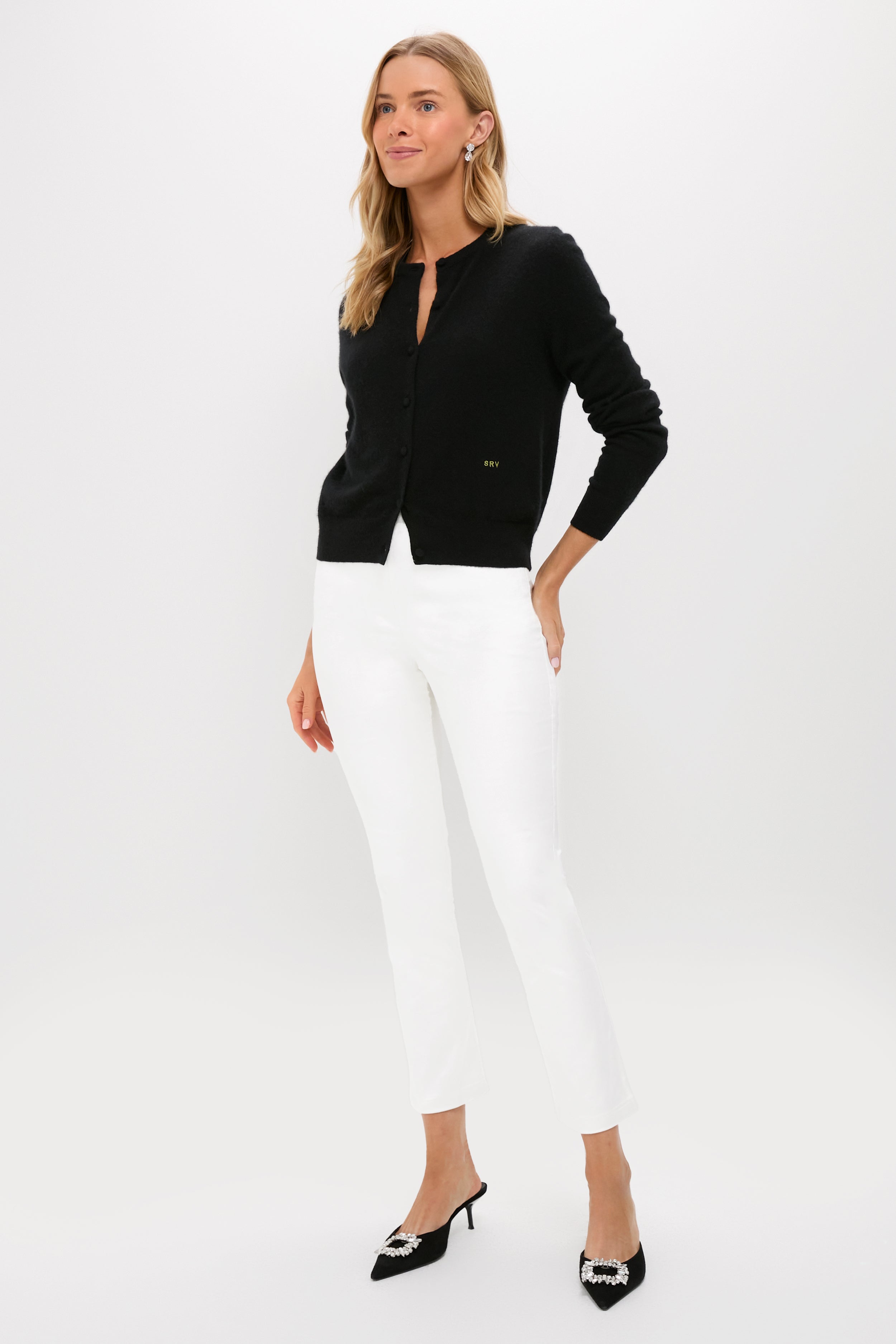 Winter White Velvet Ashford Pants-Get Girly