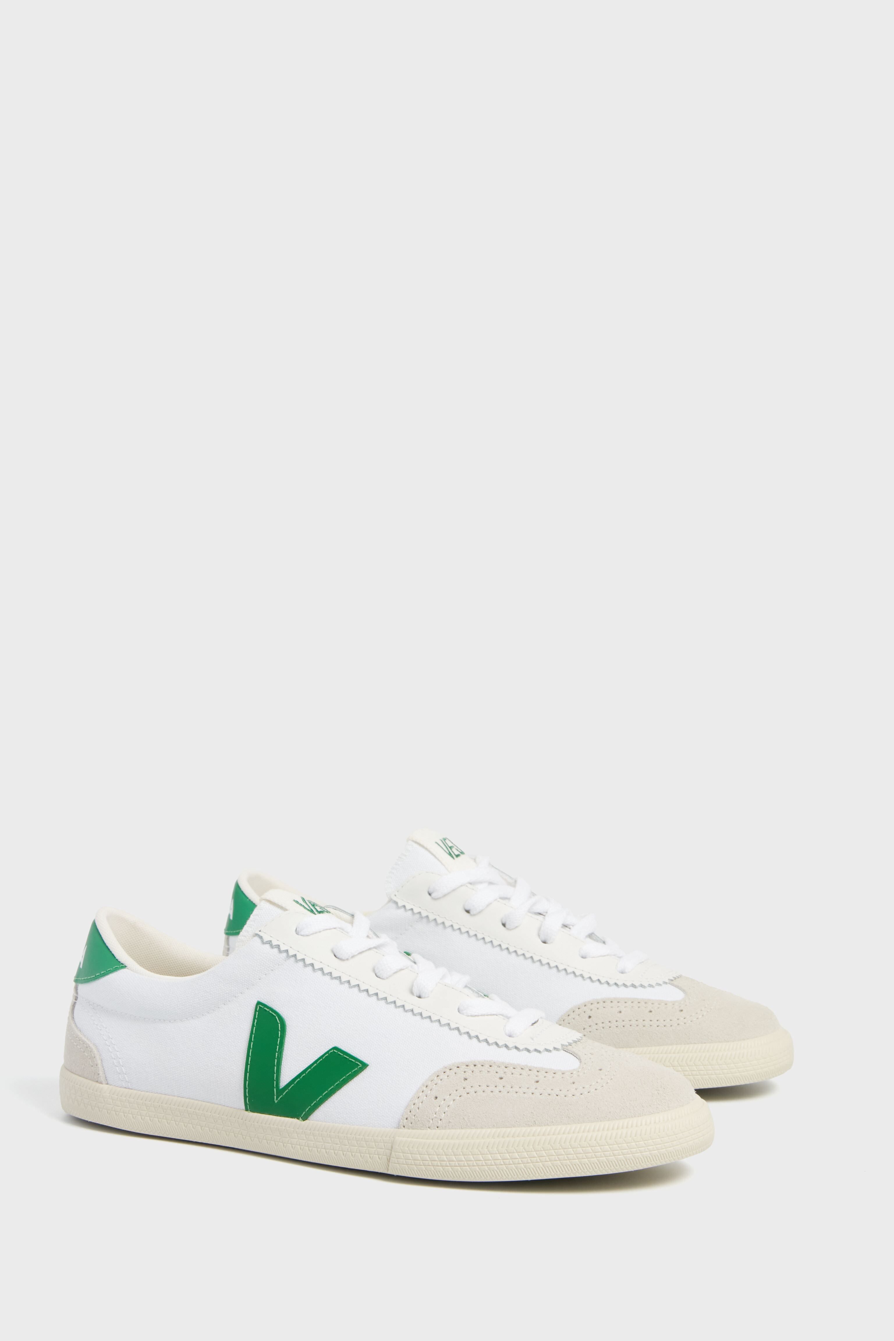 White Emeraude Volley Sneakers-Get Girly