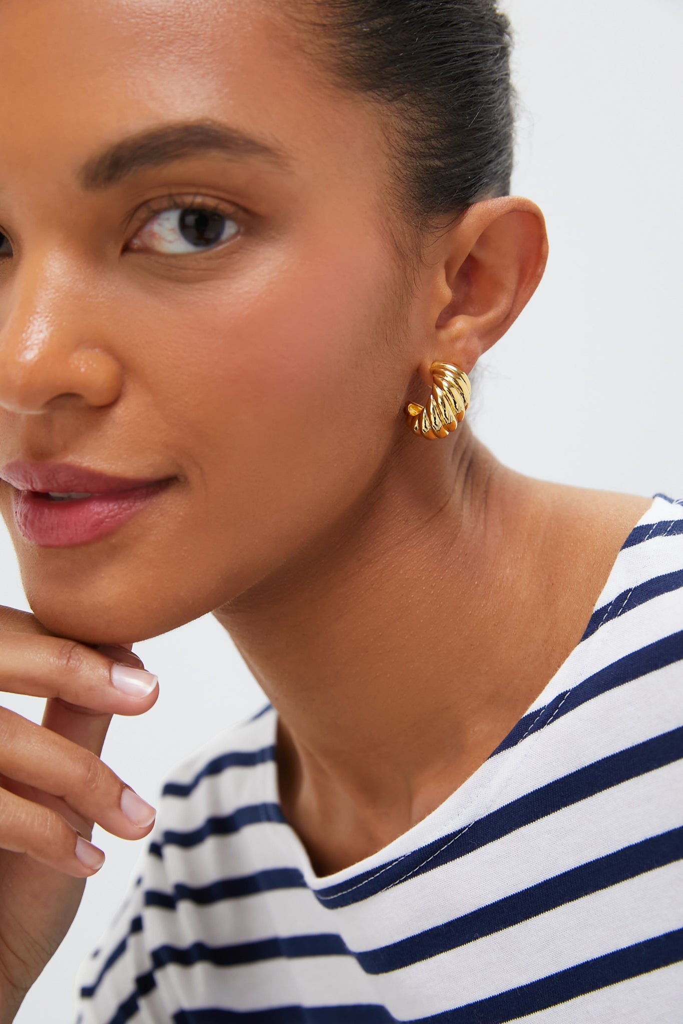 Thompson Twist Huggie Hoops-Get Girly