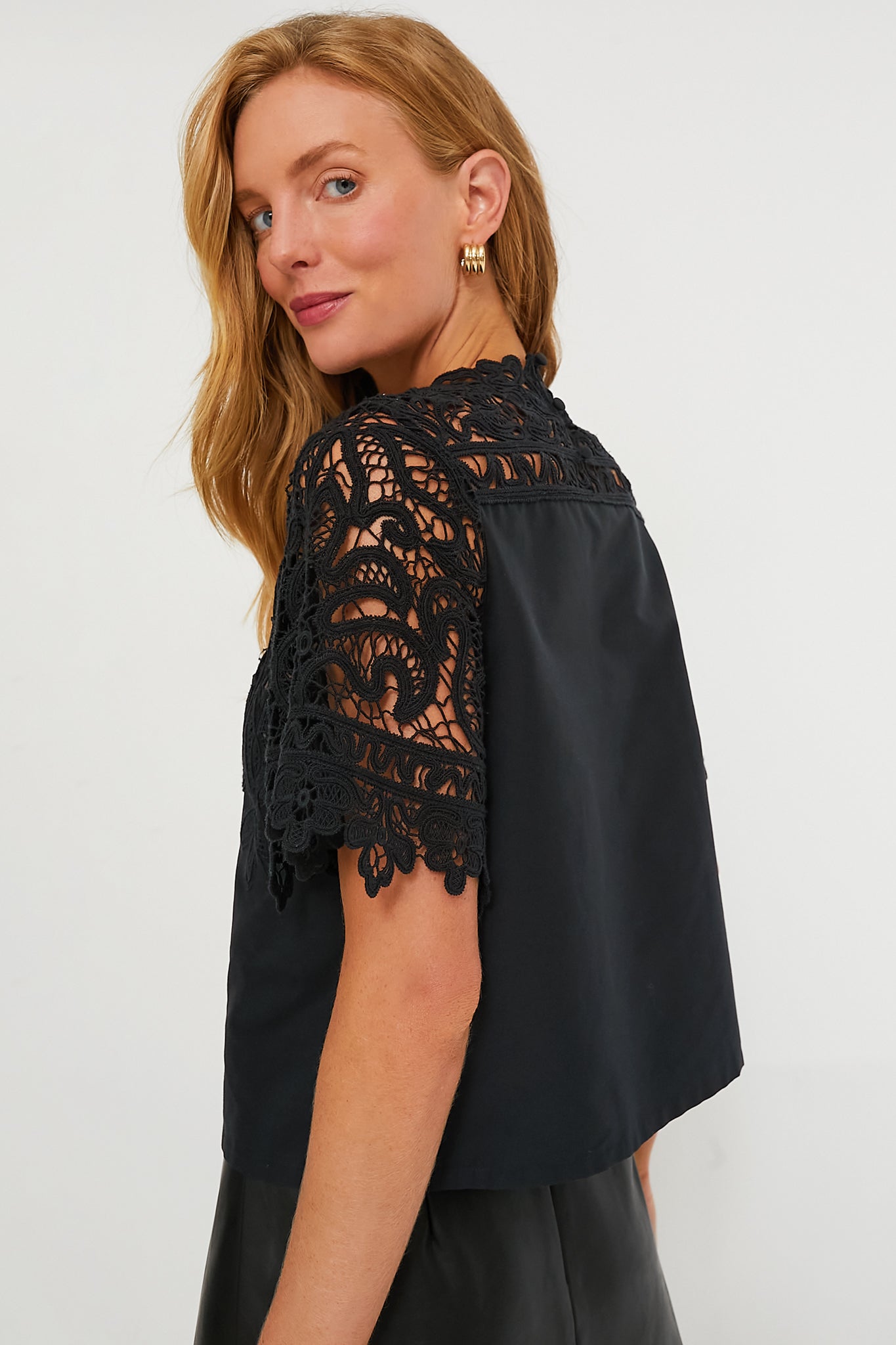 Black Delia Top-Get Girly