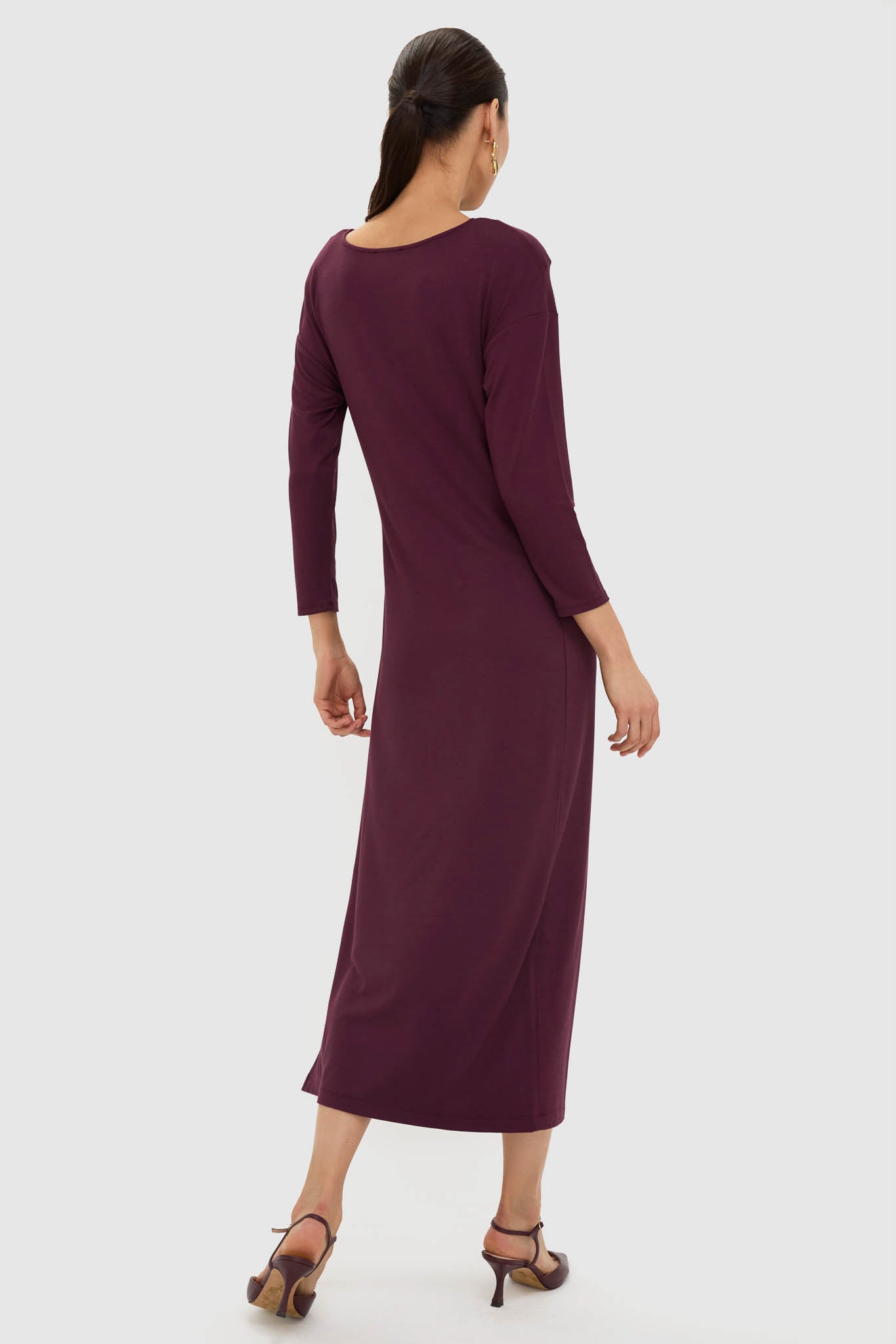 Winetasting Side Tie Elspeth Maxi Dress-Get Girly