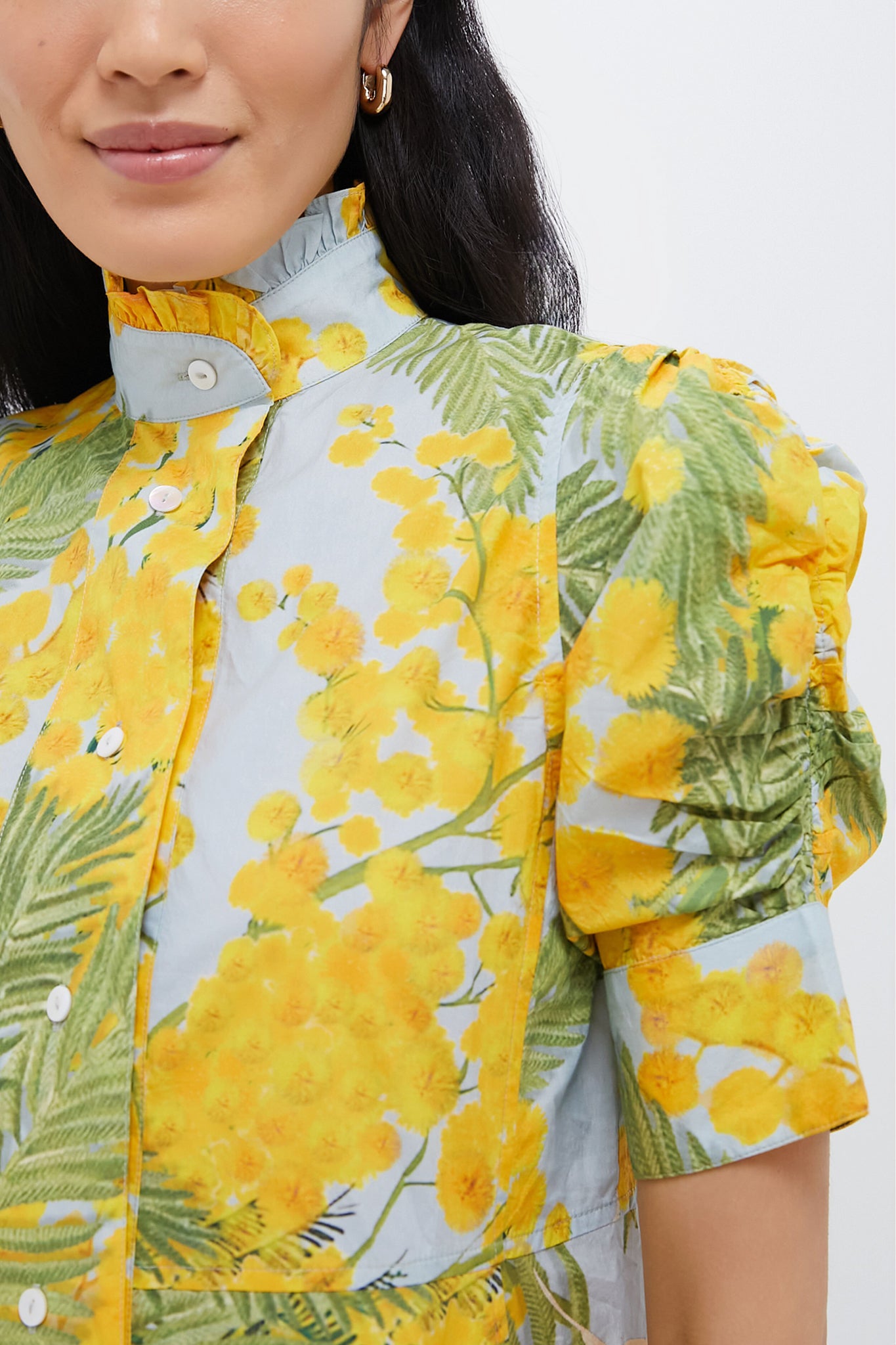 Yellow Storm Blue Venetia Midi Dress-Get Girly